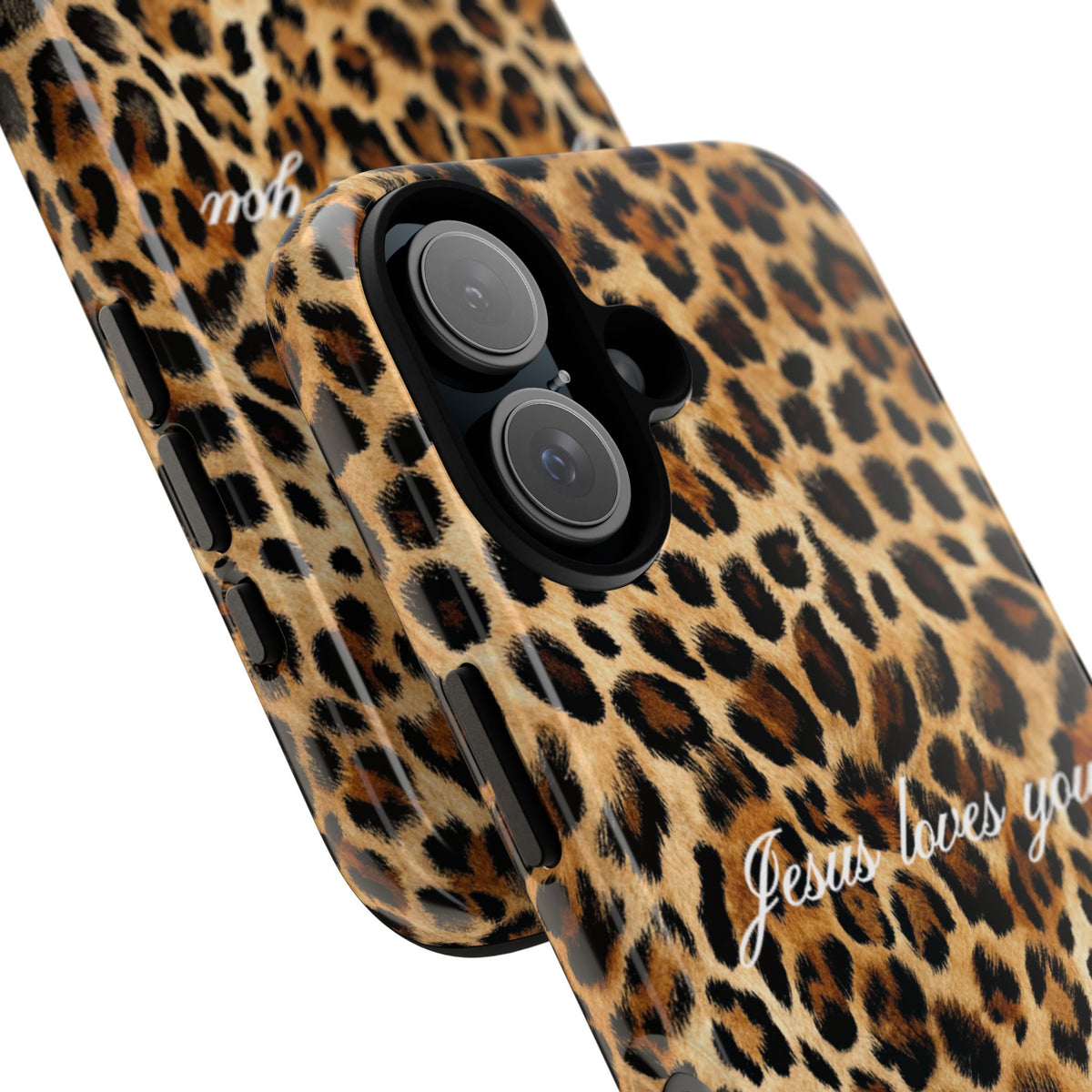 Jesus Loves You Leopard Phone Case