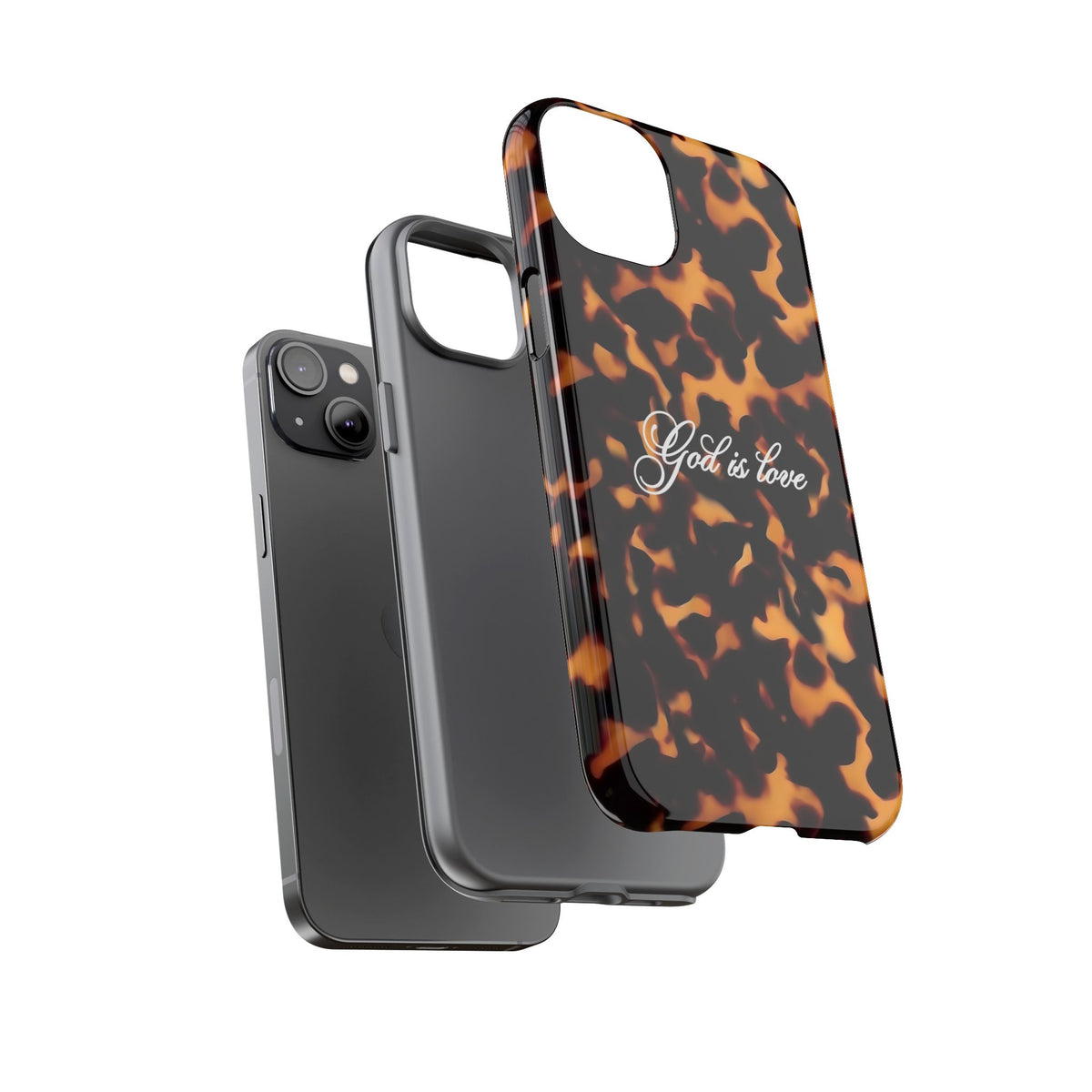 God is love Tortoise shell phone case