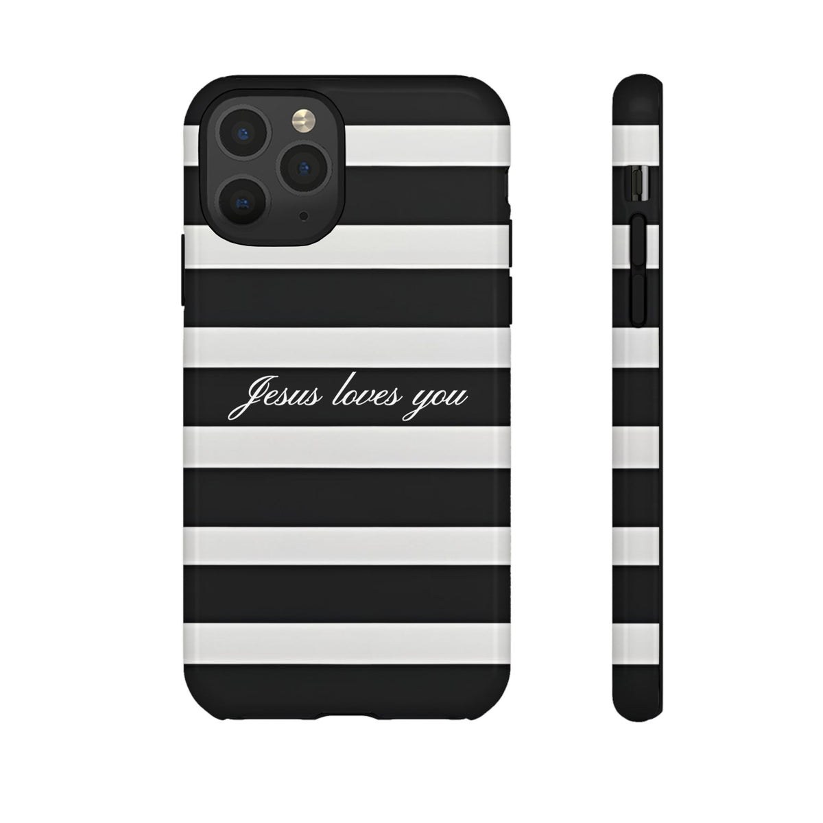 Jesus loves you Stripe Phone Case