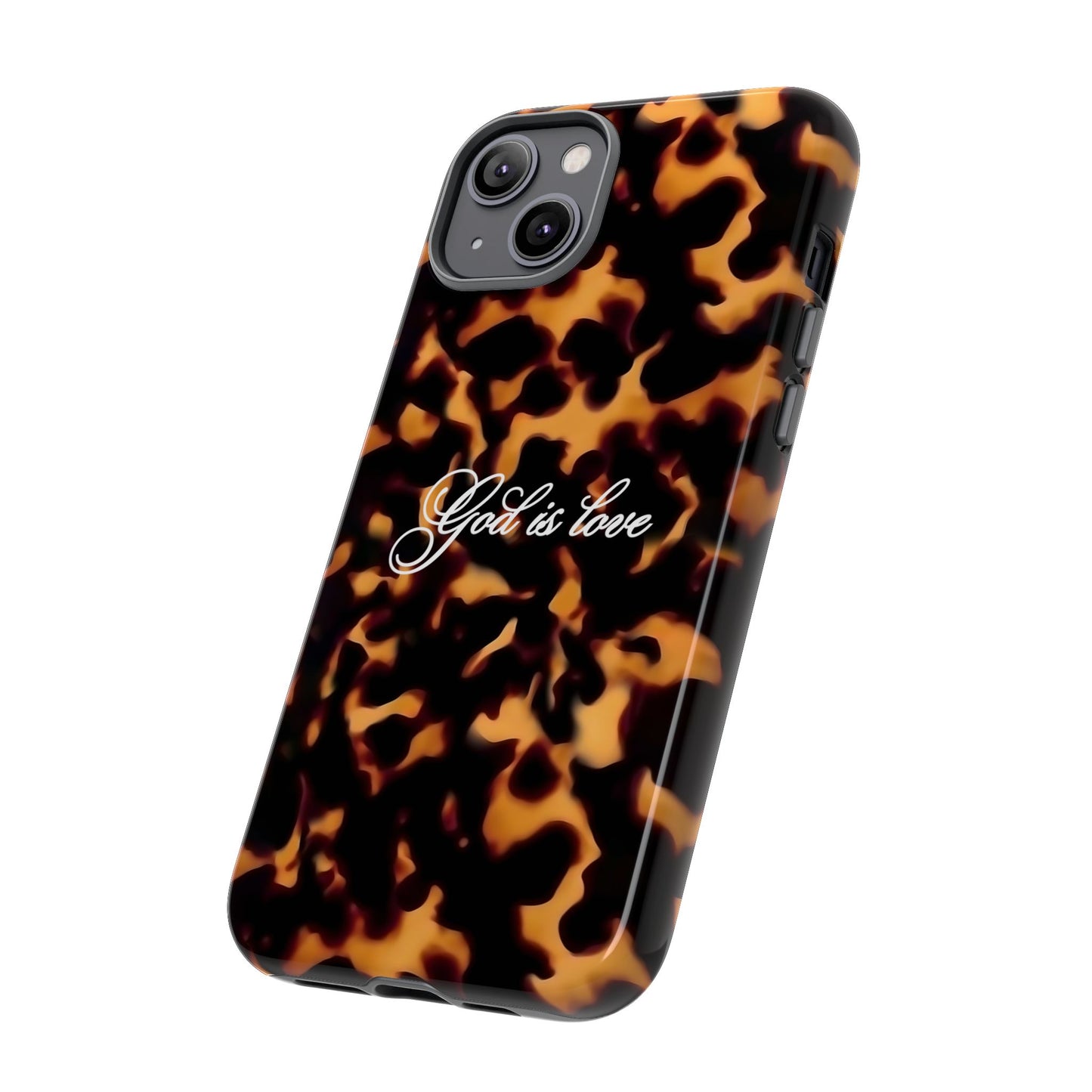God is love Tortoise shell phone case