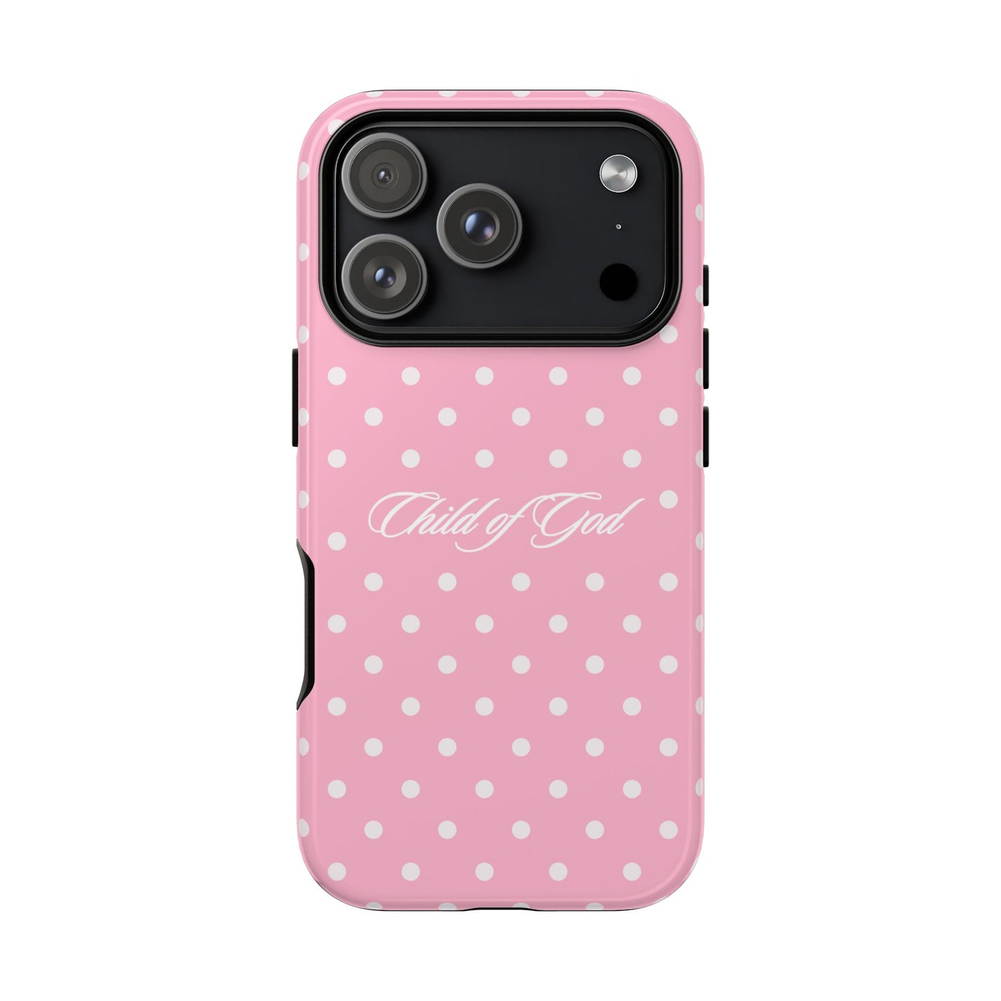 Child of God Pink Polka Dot Phone Case