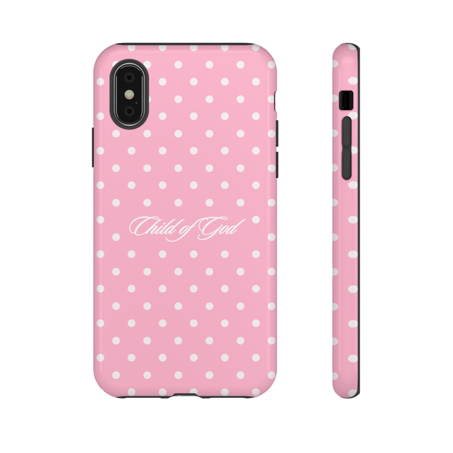 Child of God Pink Polka Dot Phone Case