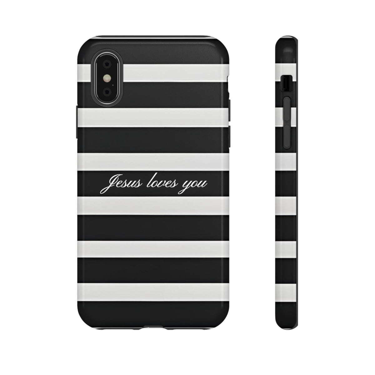 Jesus loves you Stripe Phone Case