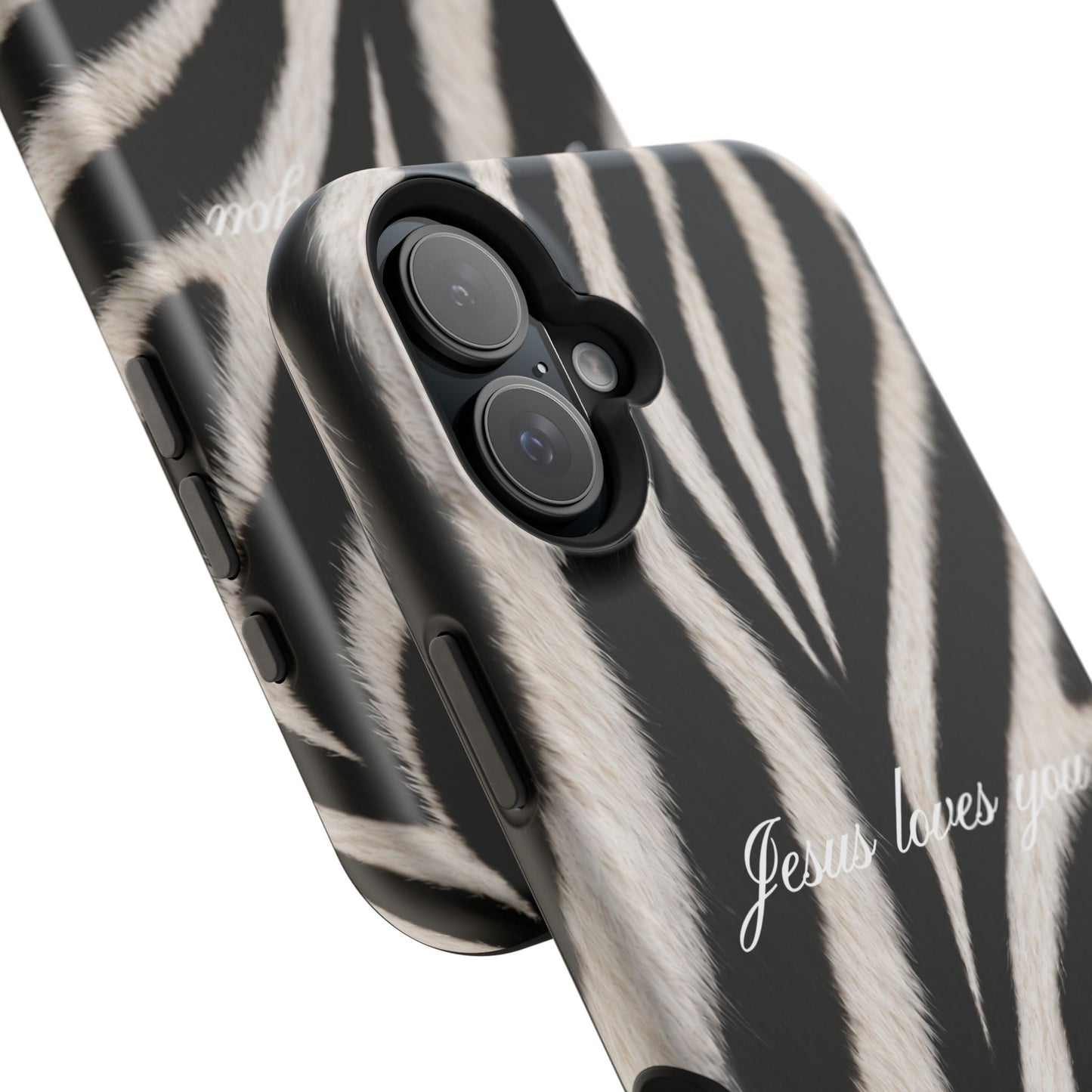 Jesus loves you Zebra MagSafe Phone Case