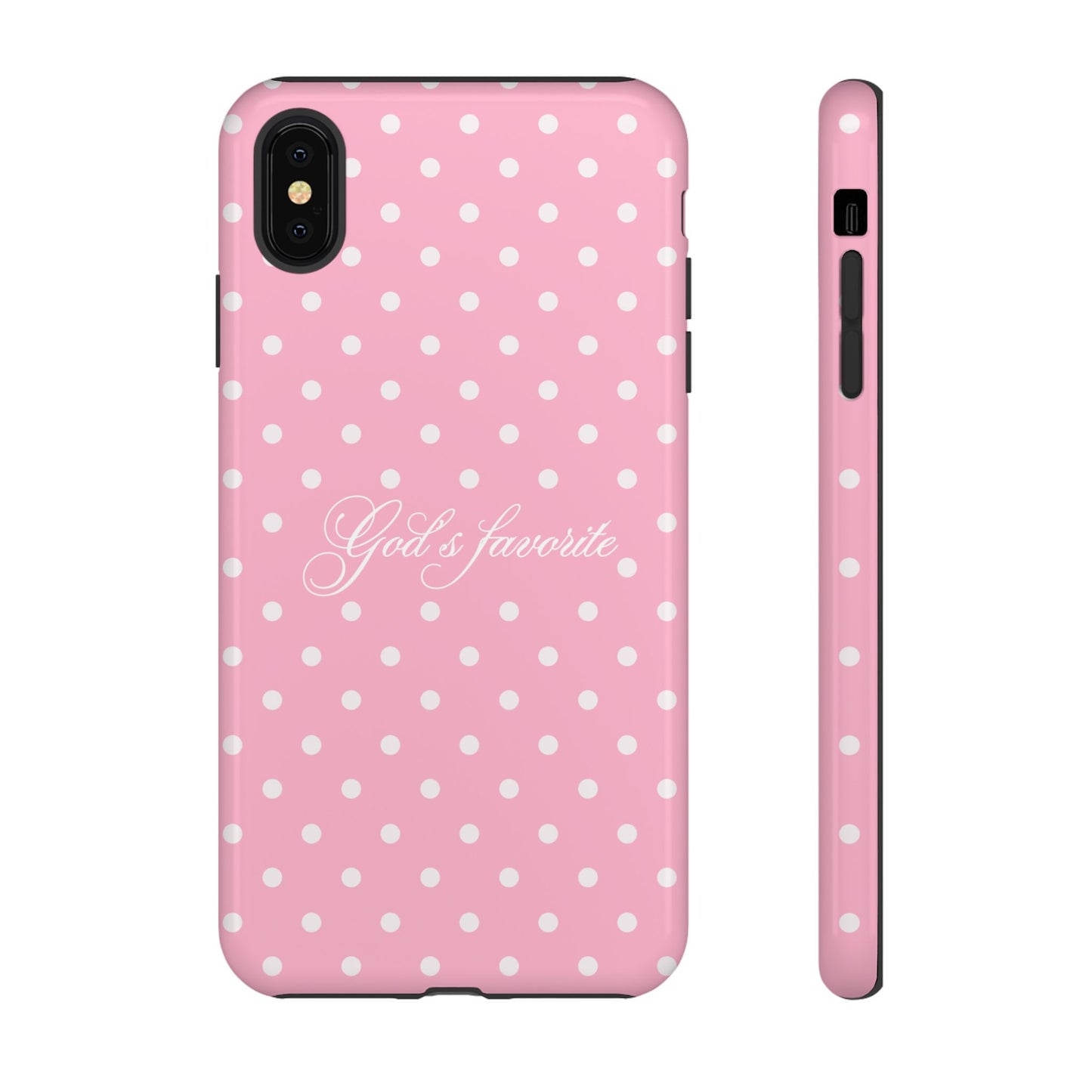 God’s favorite Pink Polka Dot Phone Case
