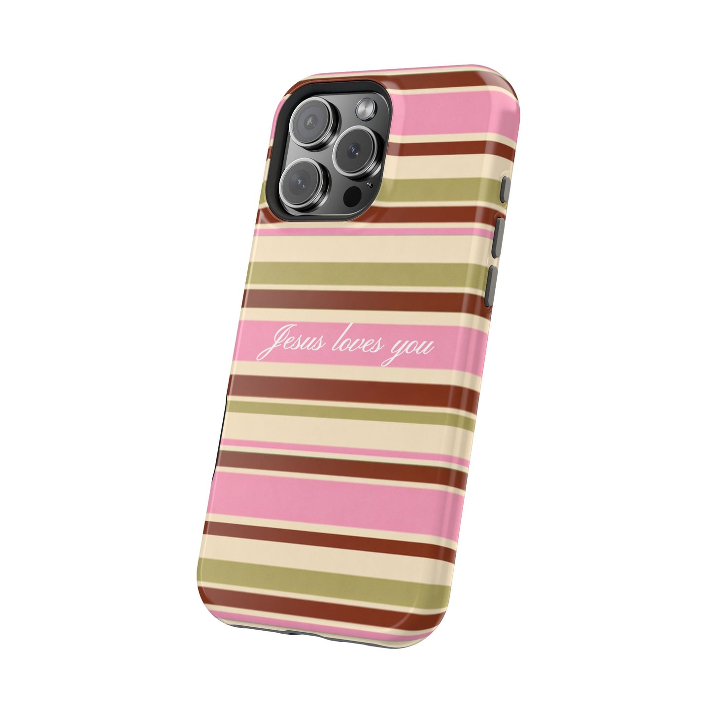 Jesus Loves You Neapolitan MagSafe Phone Case