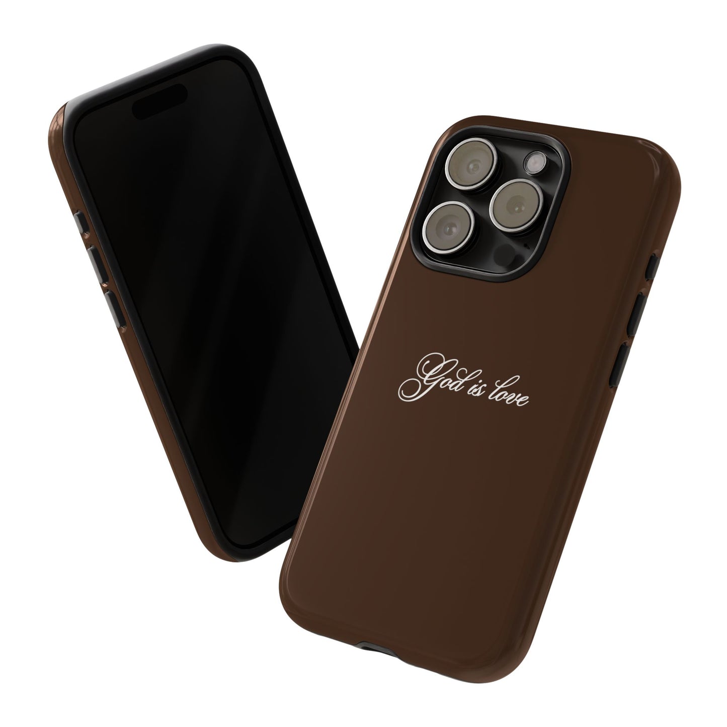 God is Love Espresso Phone Case
