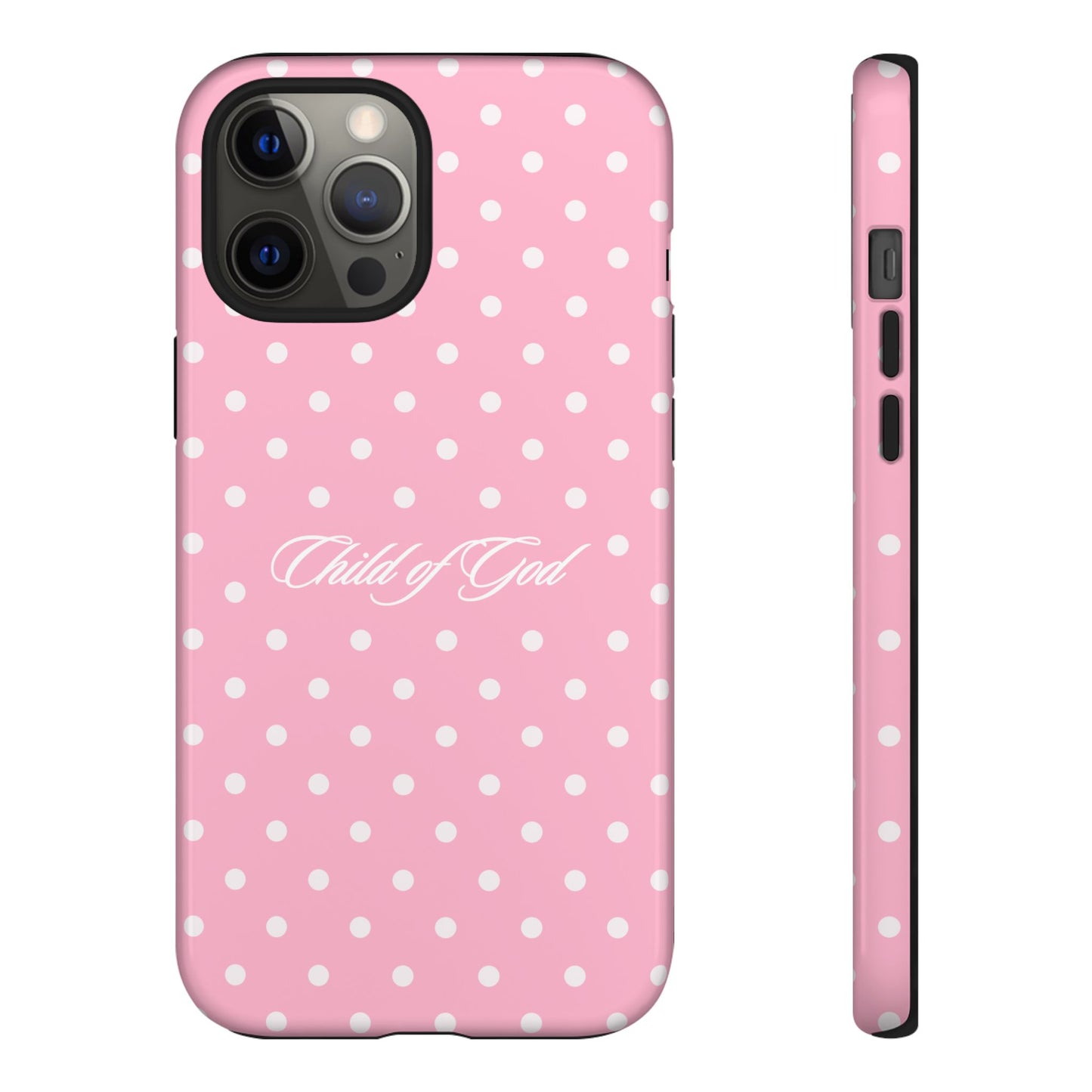 Child of God Pink Polka Dot Phone Case