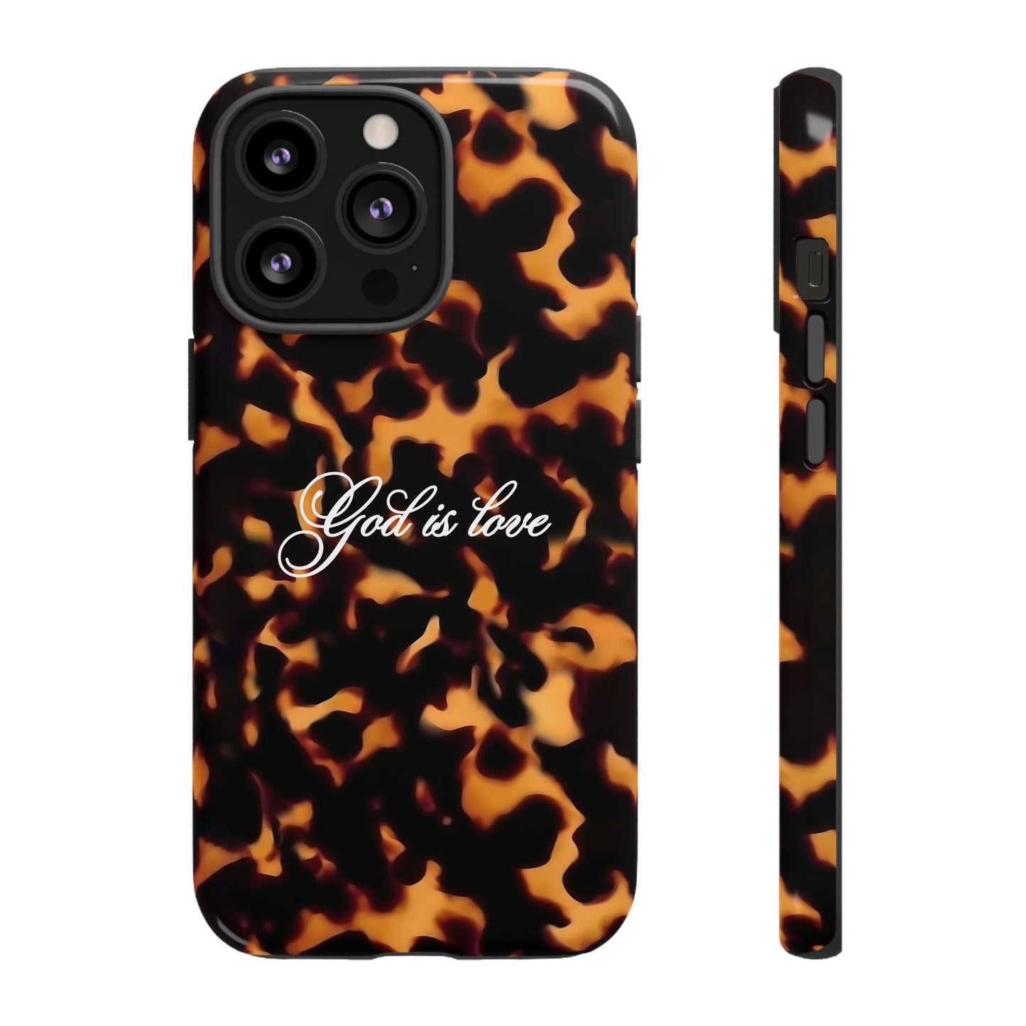 God is love Tortoise shell phone case