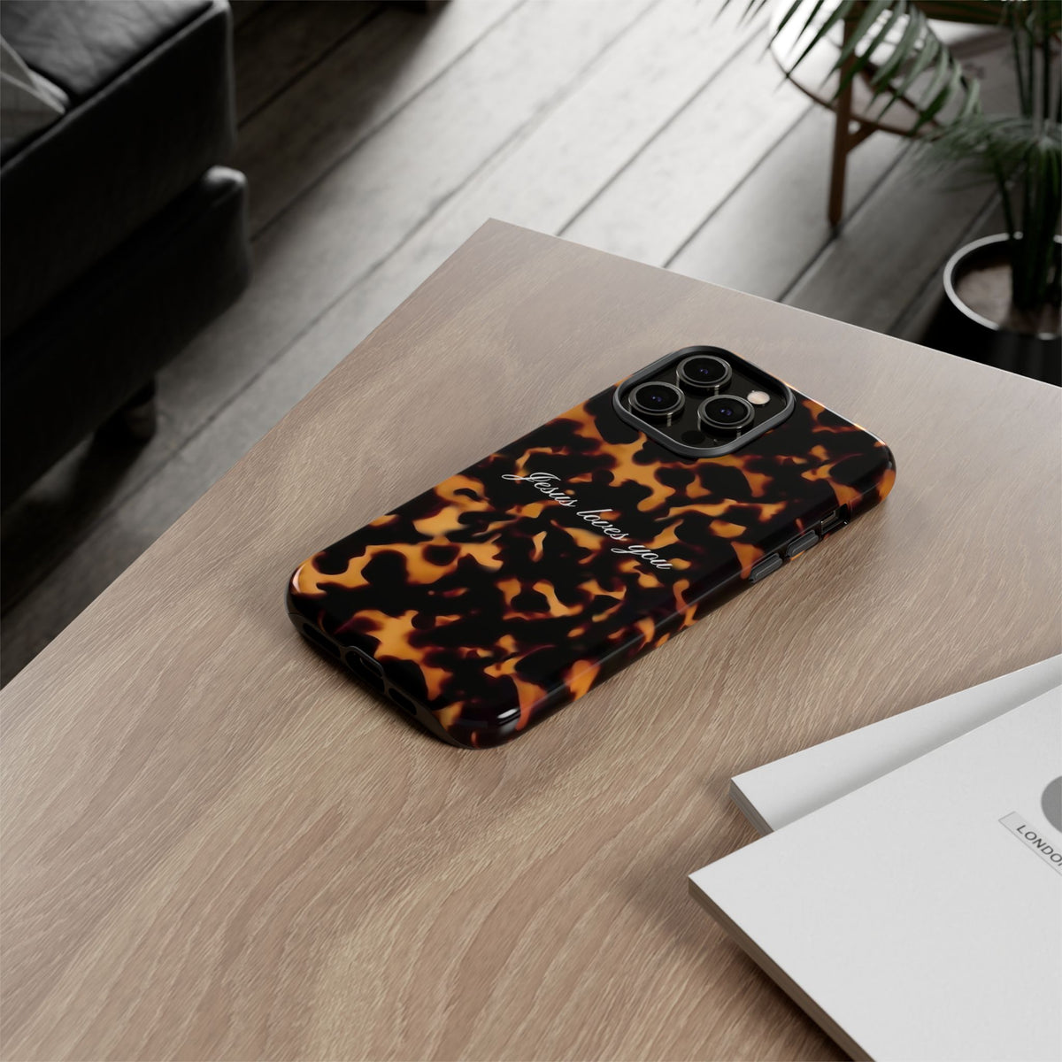 Jesus loves you Tortoise Phone Case