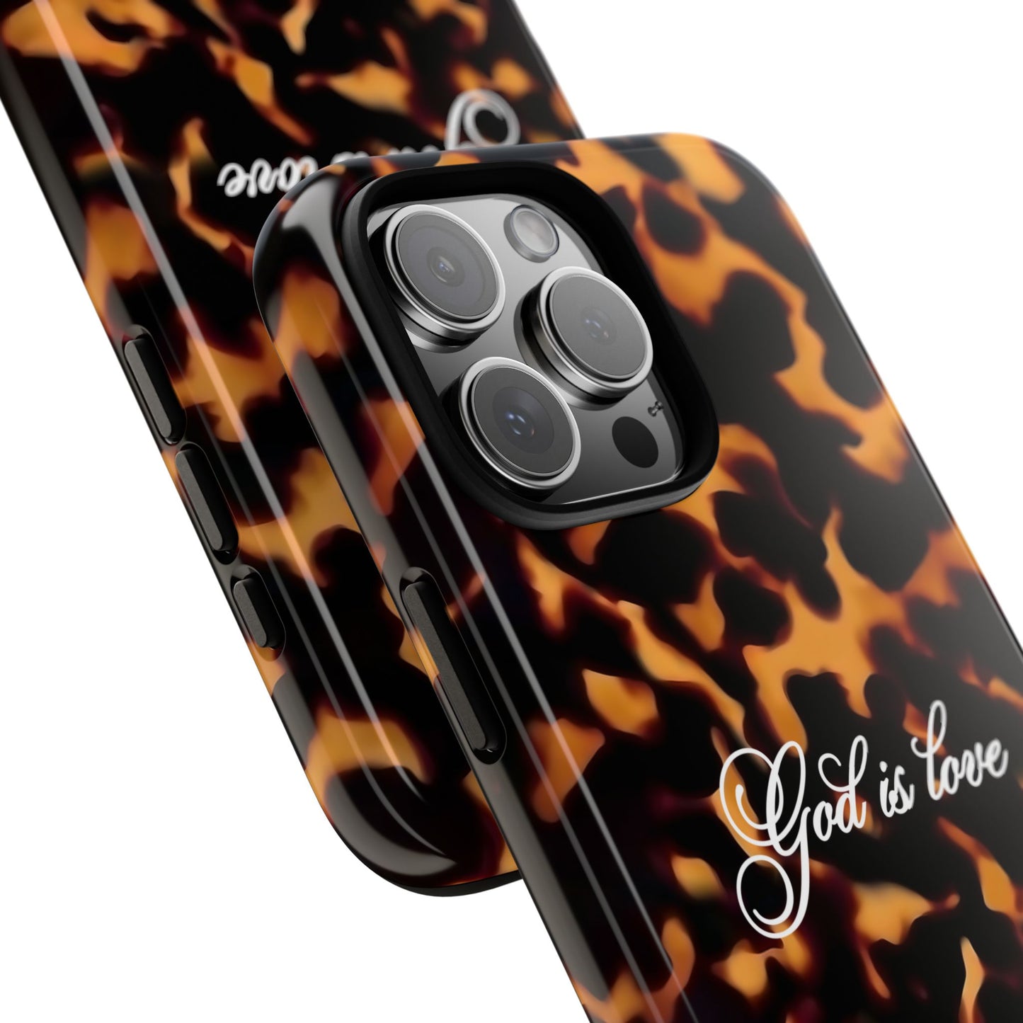 God is love Tortoise shell phone case