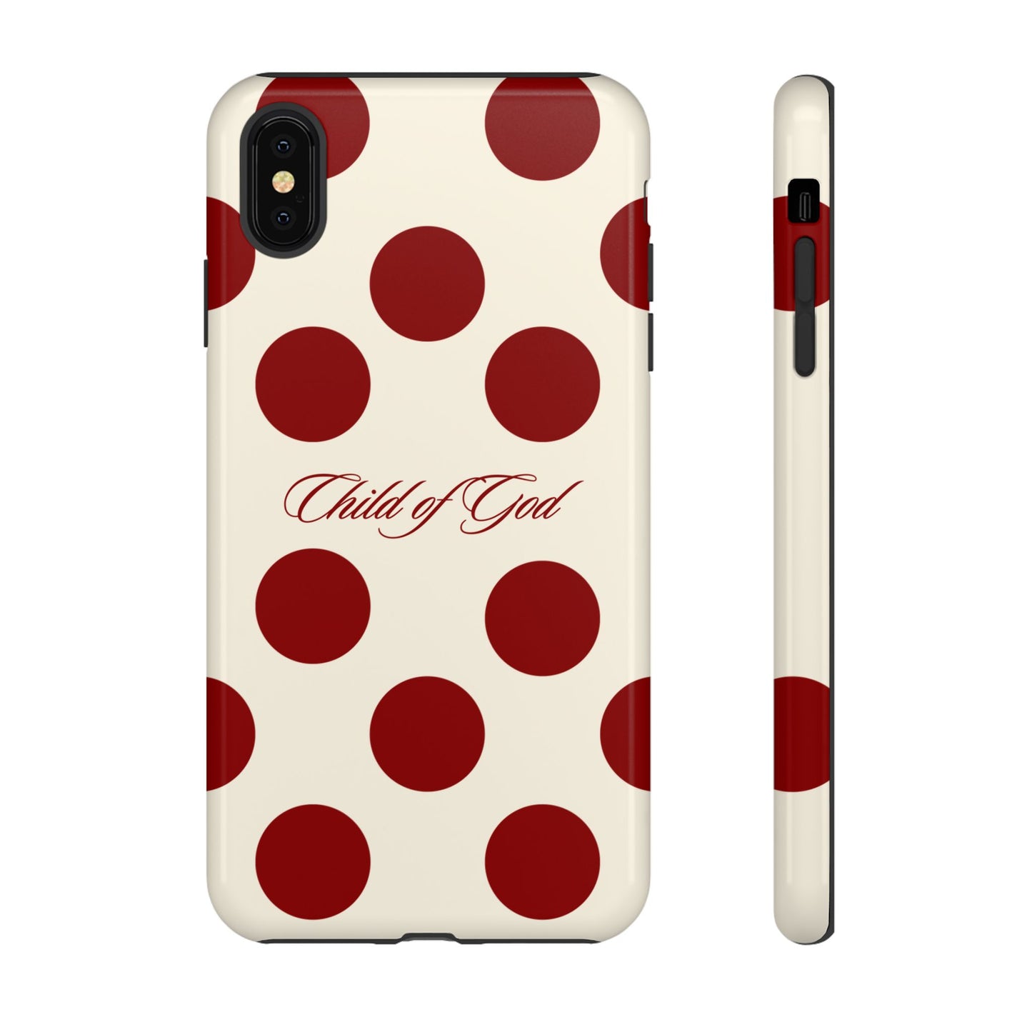 Child of God Red and Créame Phone Case
