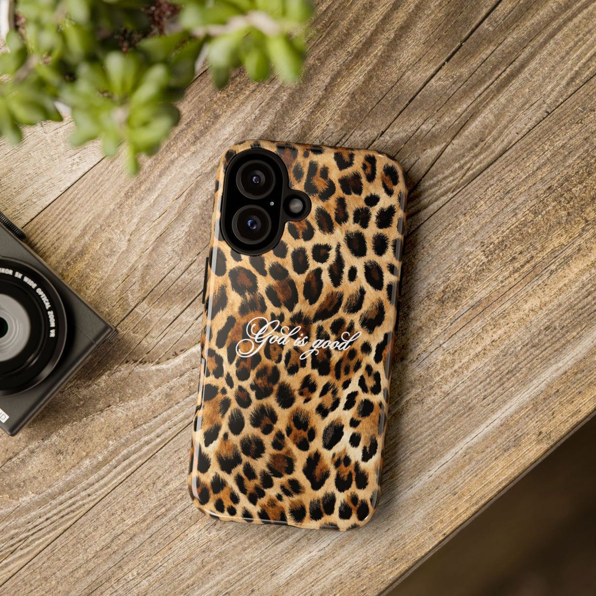 God is good Leopard Phone Case