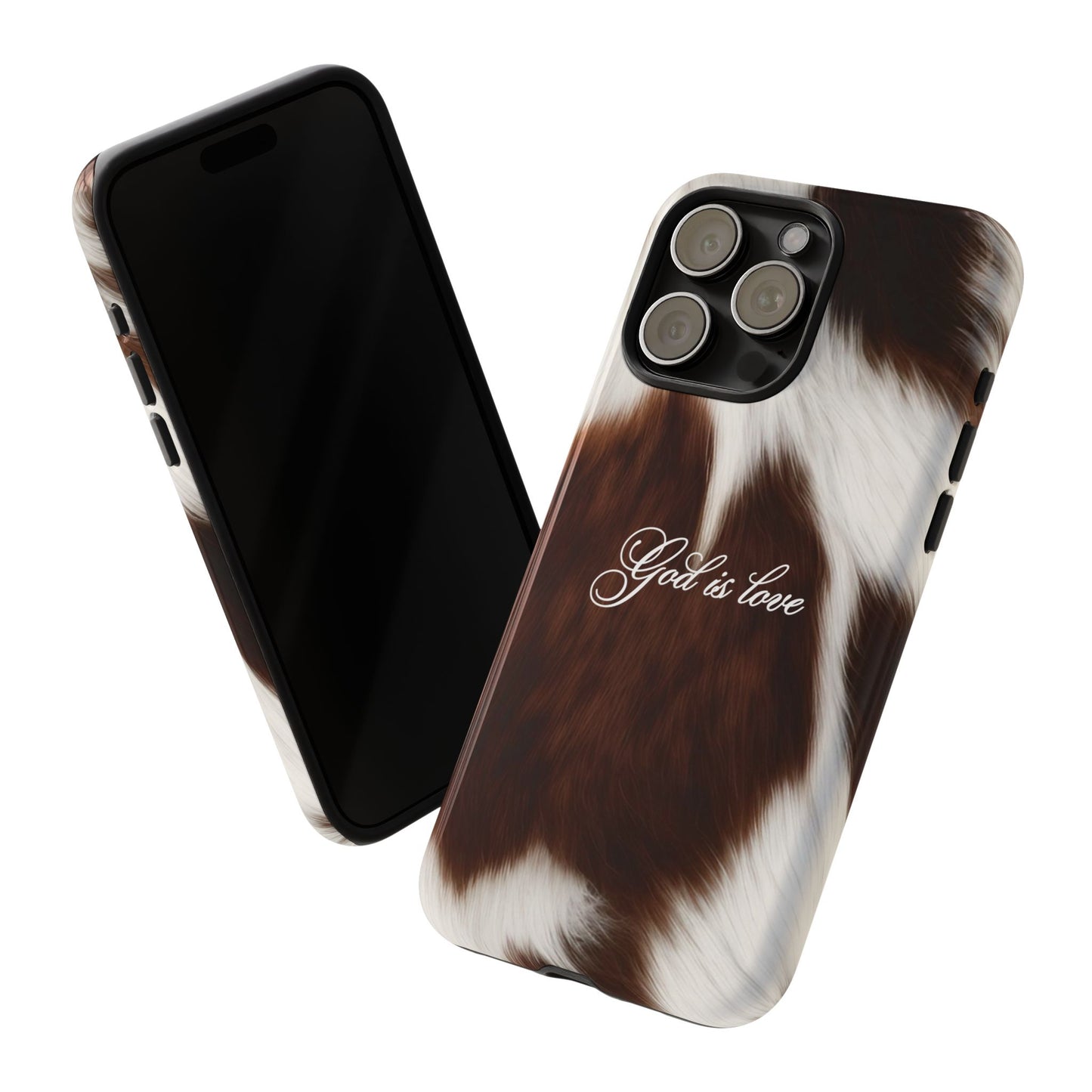 God is love Cow phone case