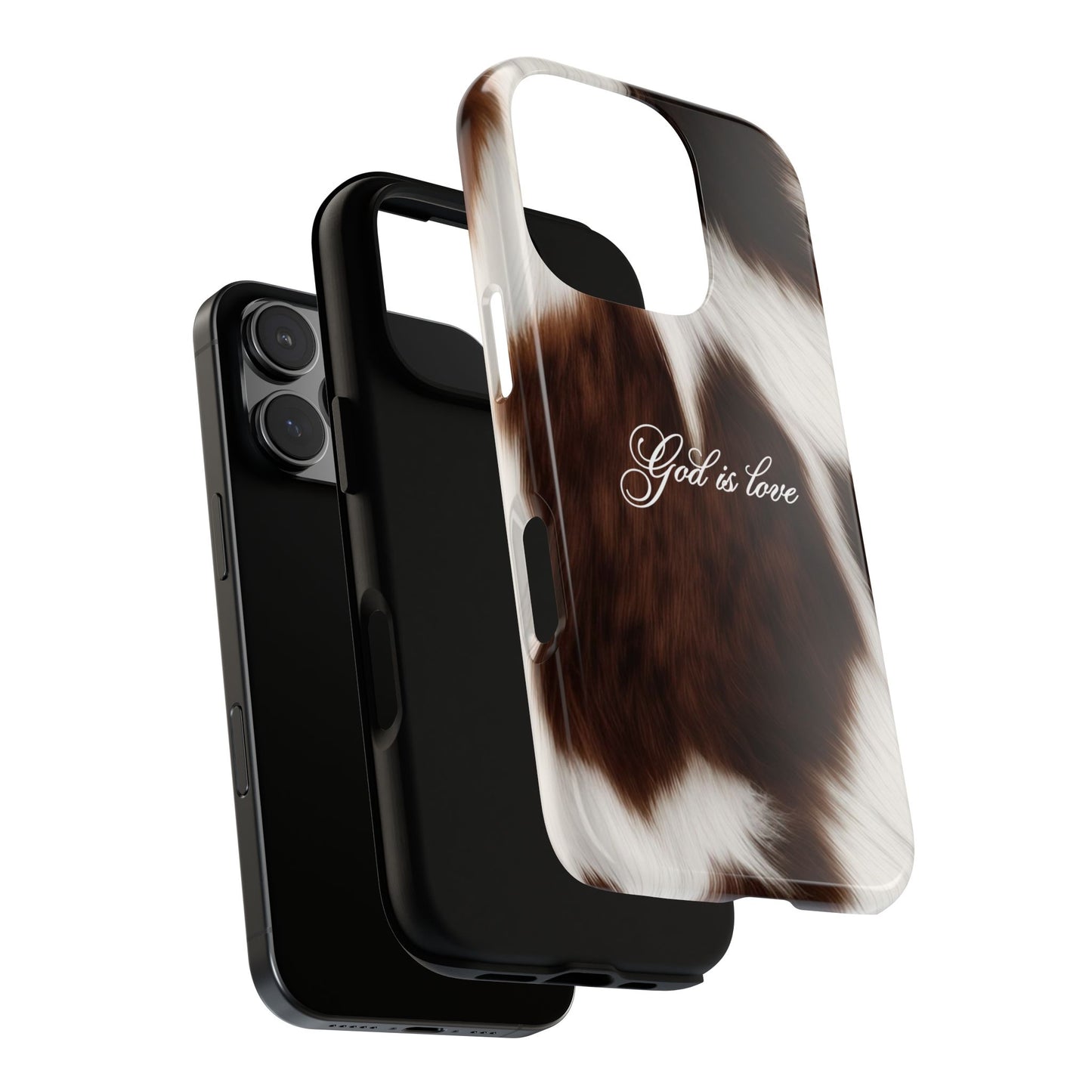God is love Cow phone case