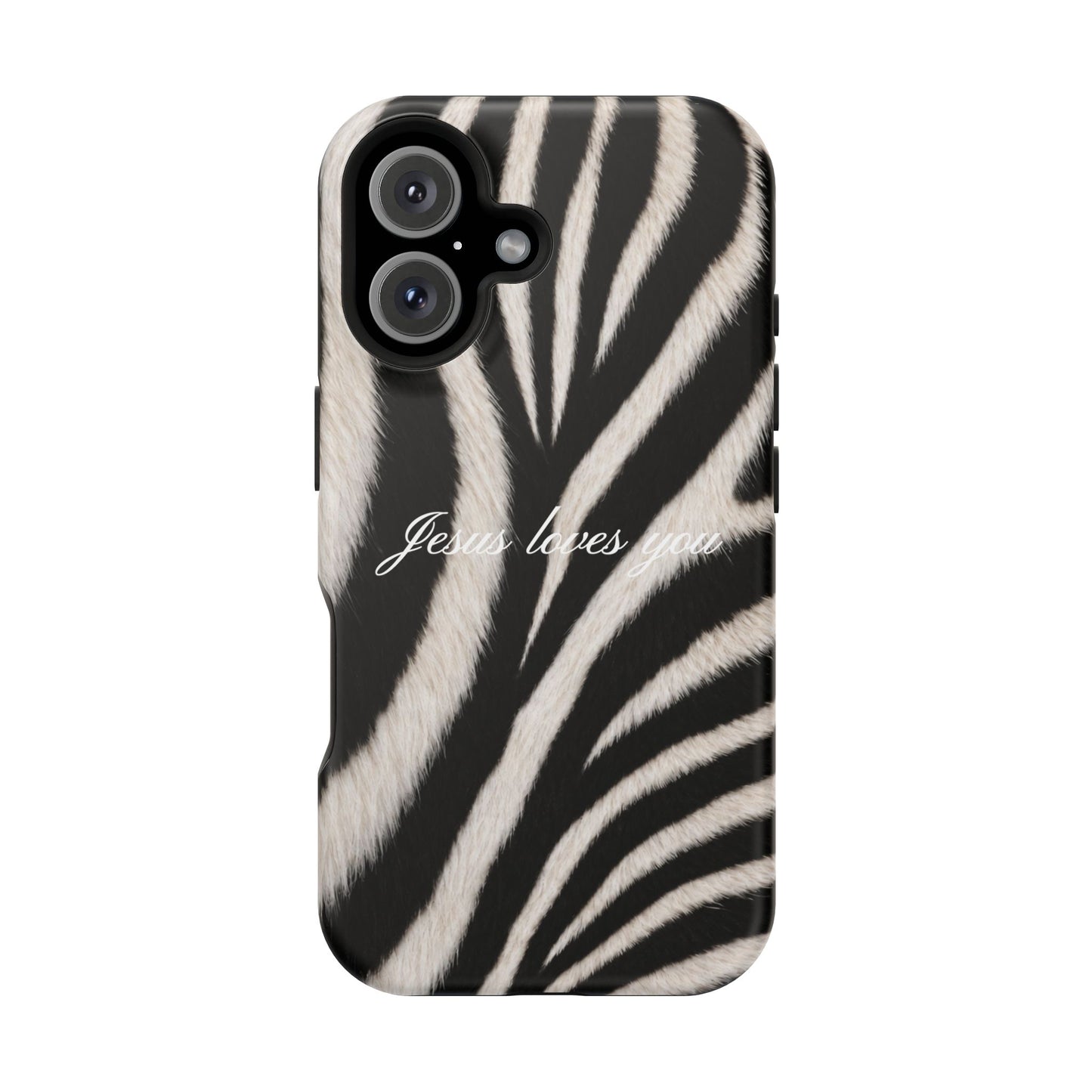 Jesus loves you Zebra MagSafe Phone Case