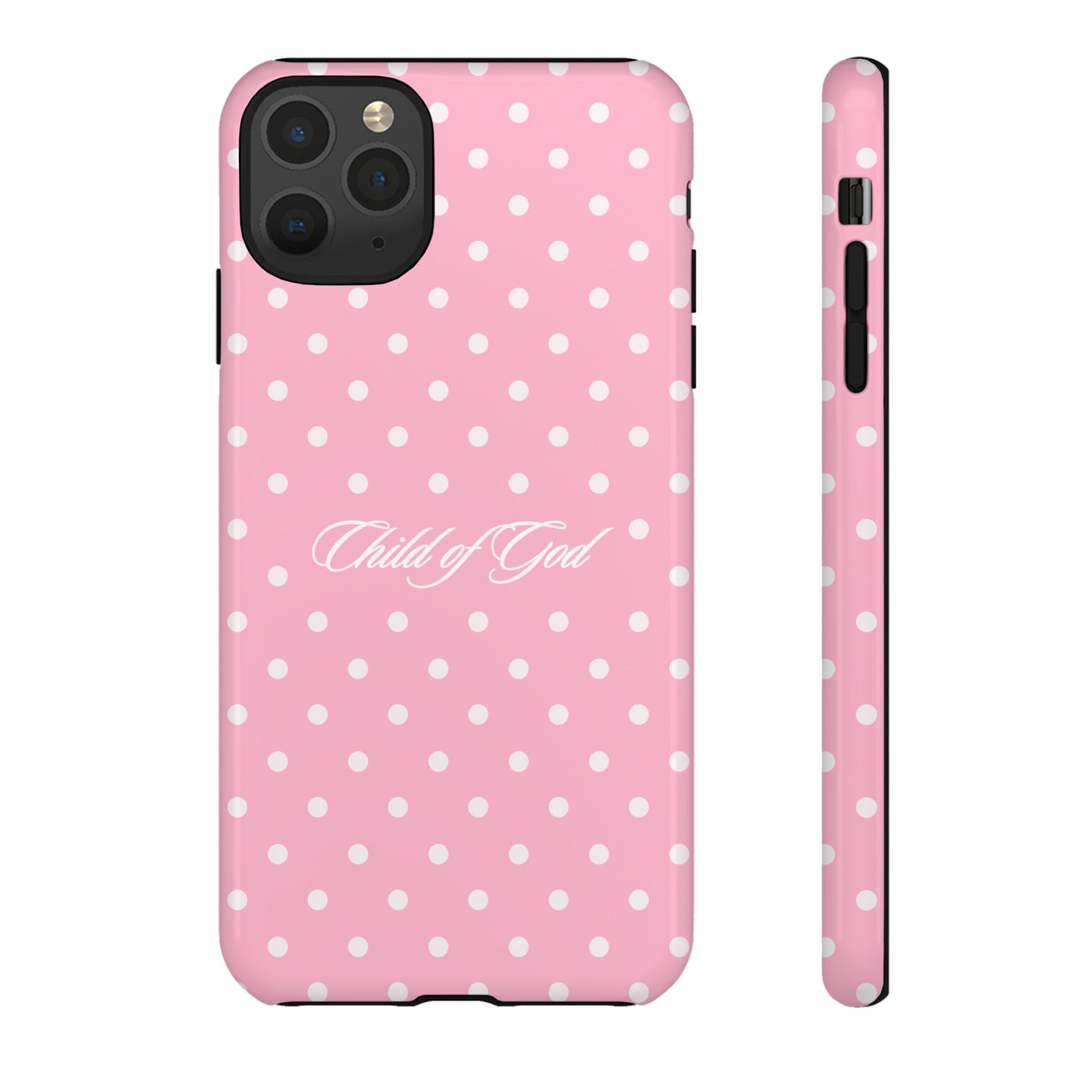 Child of God Pink Polka Dot Phone Case