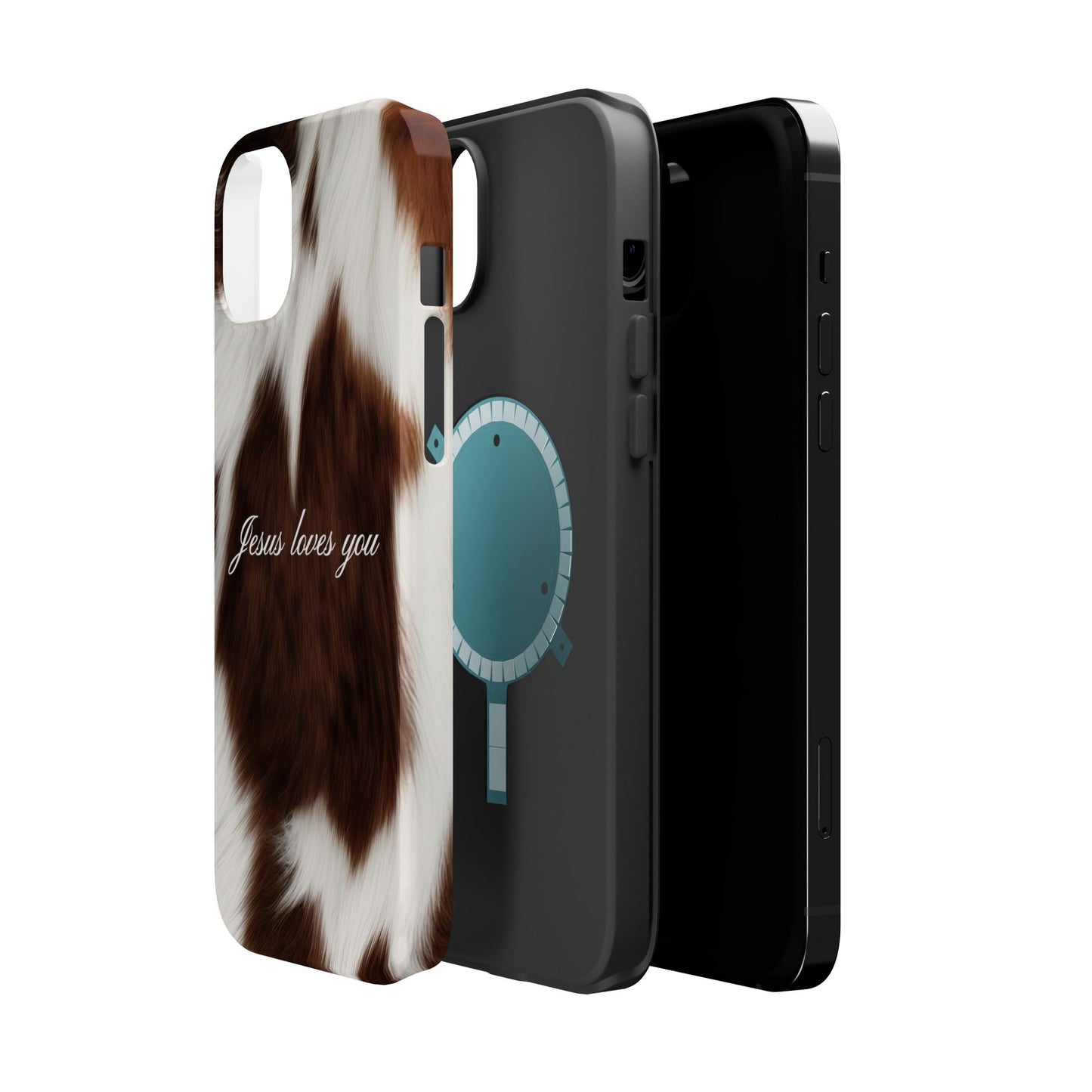 Jesus loves you Cow MagSafe Phone Case