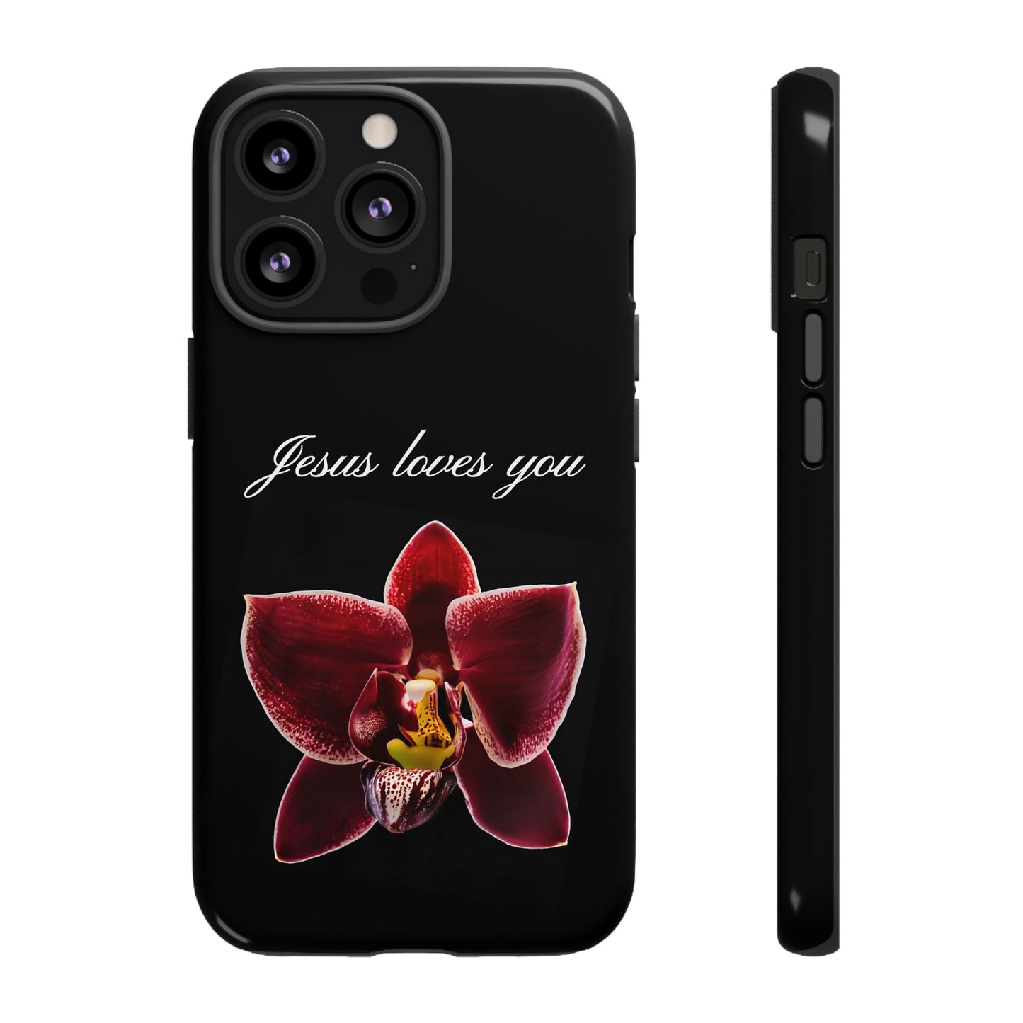 Jesus loves you Black Flower Phone Case – Lait et Miel Co Jesus loves you Black Flower Phone Case – Lait et Miel Co