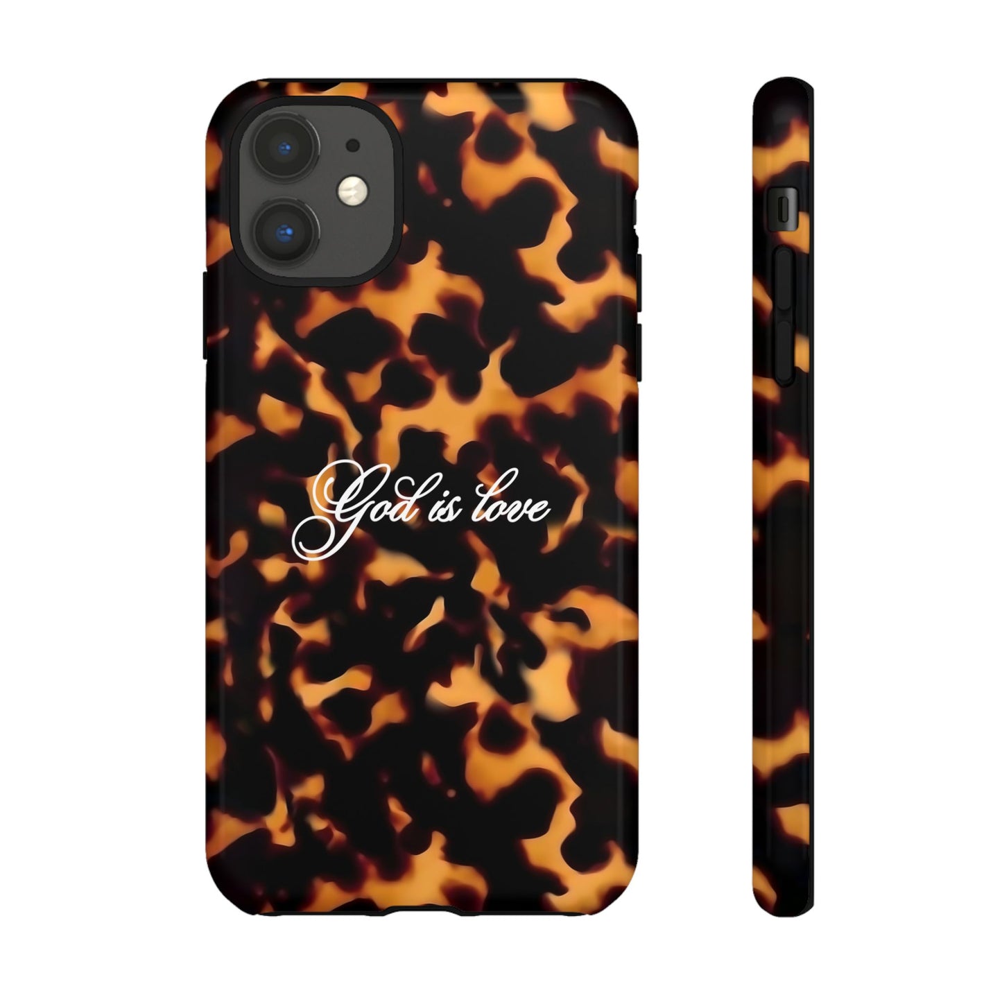 God is love Tortoise shell phone case