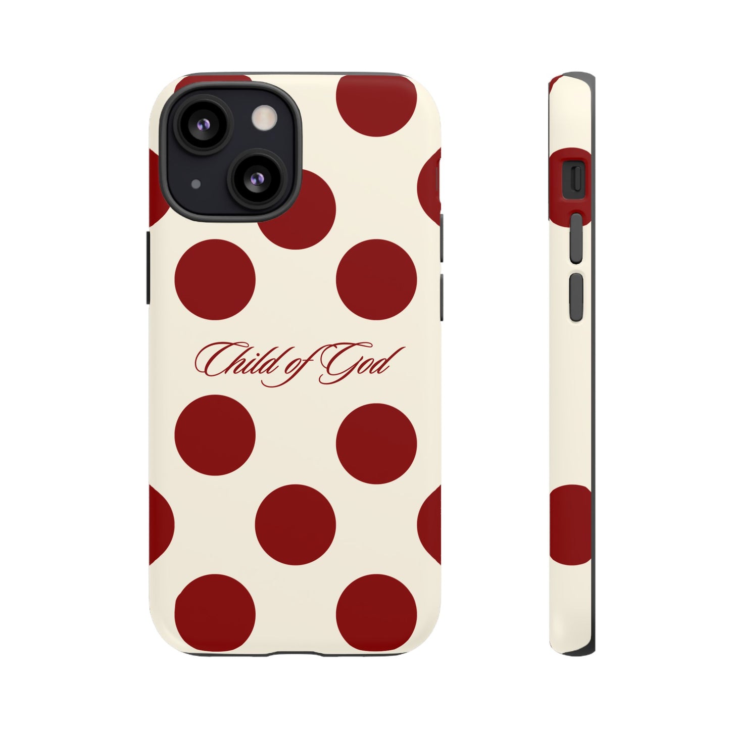 Child of God Red and Créame Phone Case