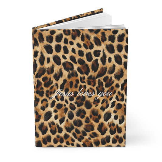 Jesus loves you Hardcover Leopard Journal Matte