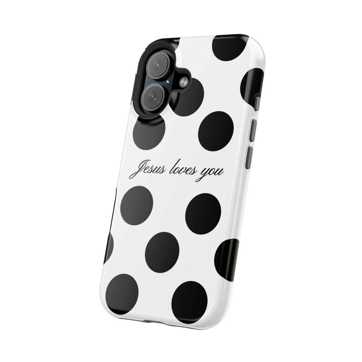 Jesus Loves You Macro Polka Dot Phone Case MagSafe