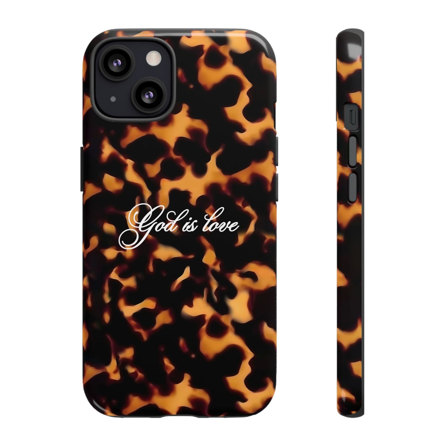 God is love Tortoise shell phone case