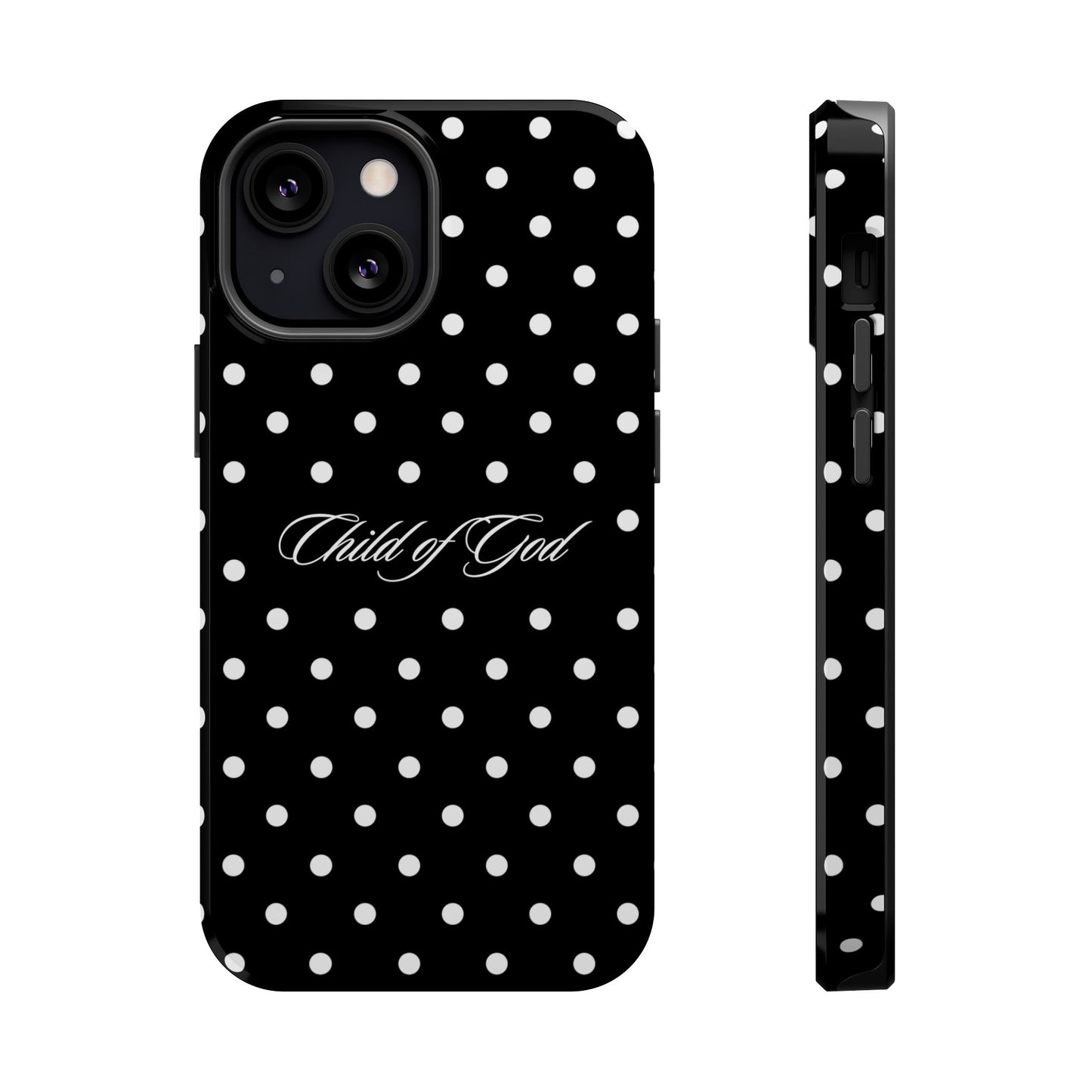 Child of God Black Polka Dot MagSafe Phone Case