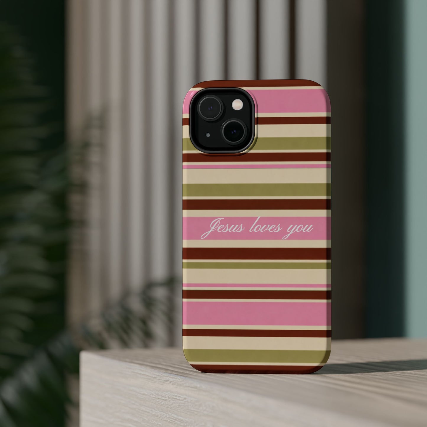 Jesus Loves You Neapolitan MagSafe Phone Case