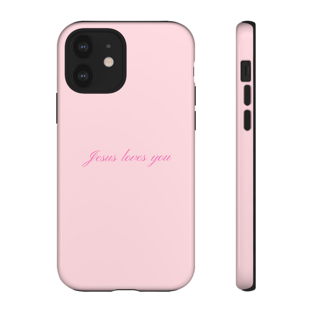 Jesus loves you Baby Pink Phone Case