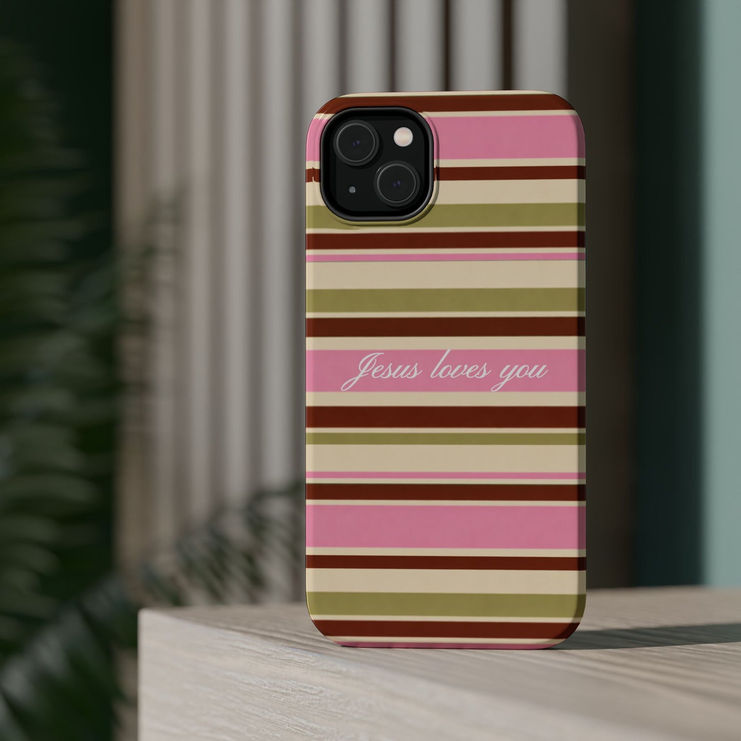 Jesus Loves You Neapolitan MagSafe Phone Case