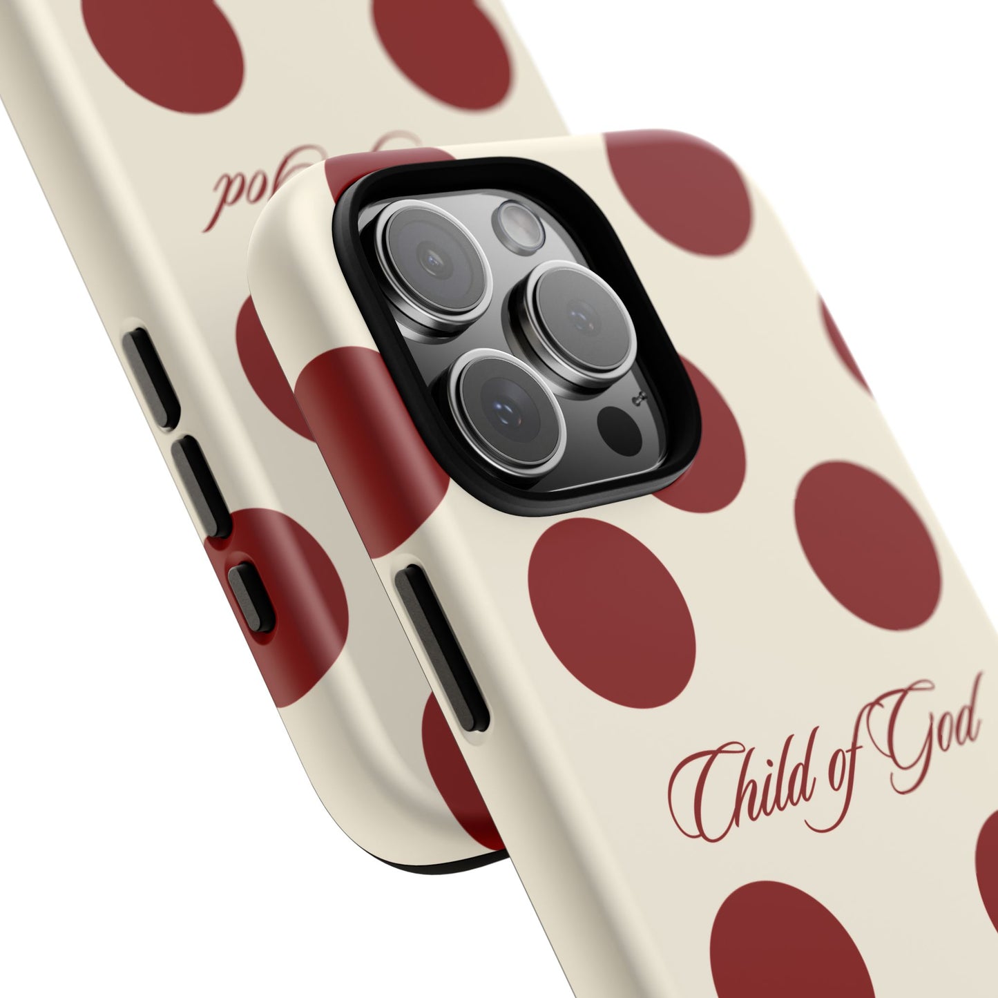 Child of God Red and Créame Phone Case