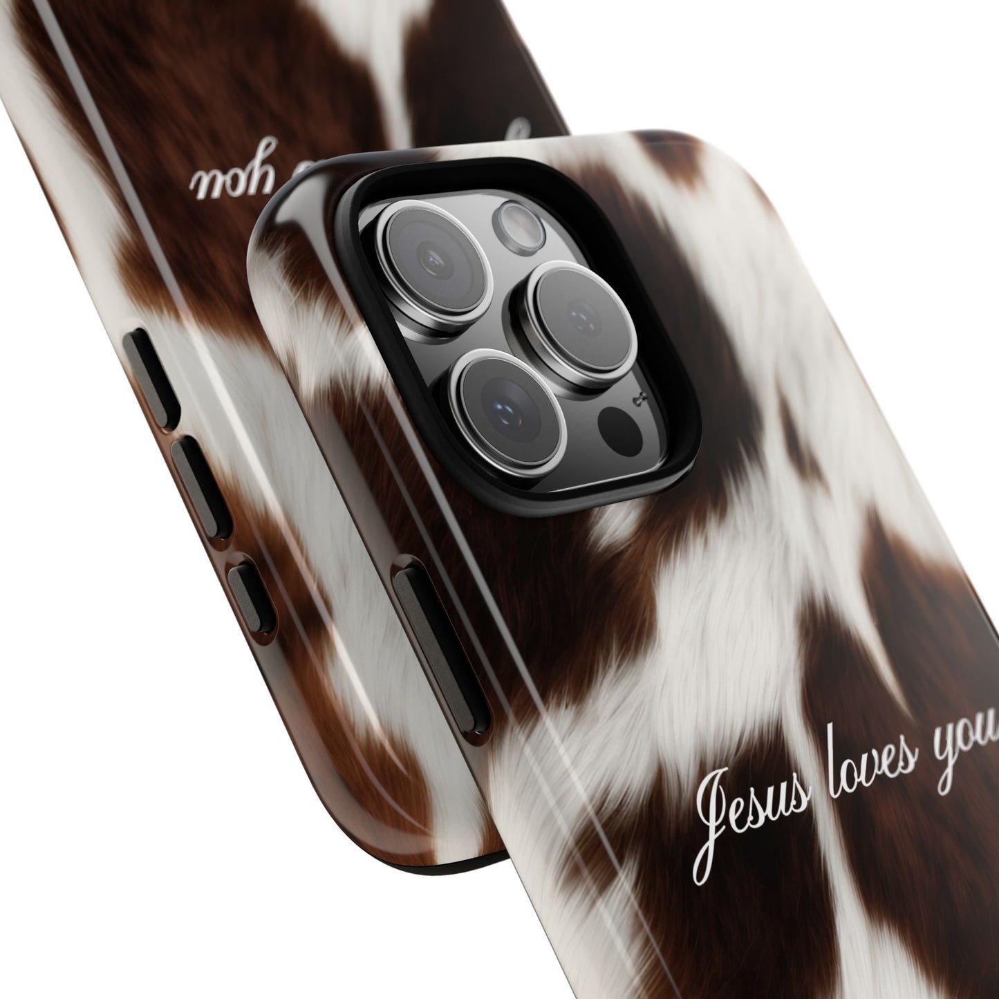 Jesus loves you Cow Phone Case