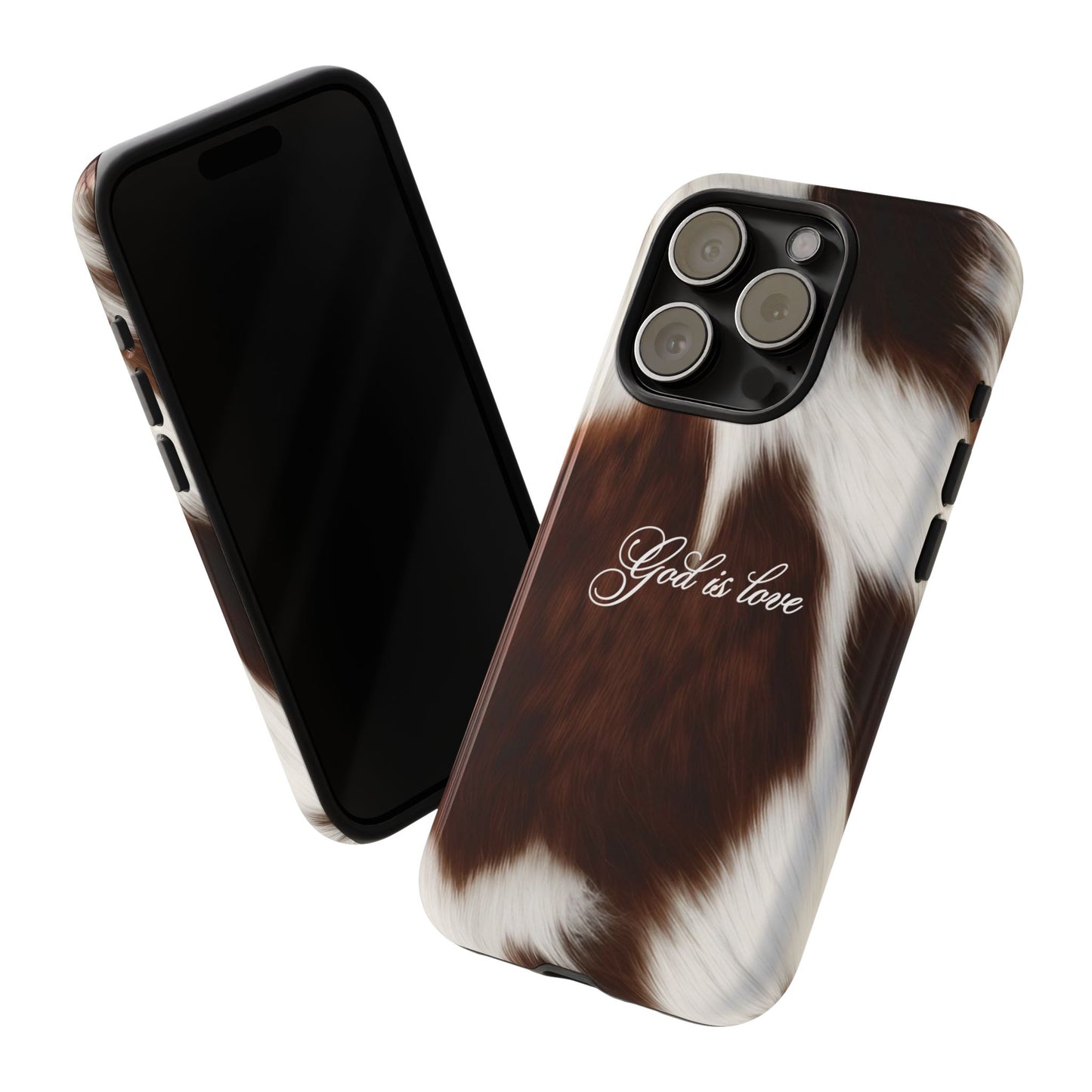 God is love Cow phone case