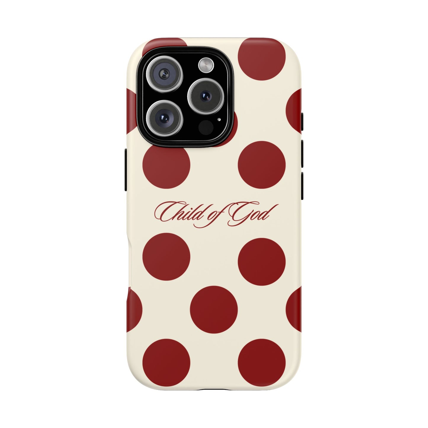 Child of God Red and Créame Phone Case
