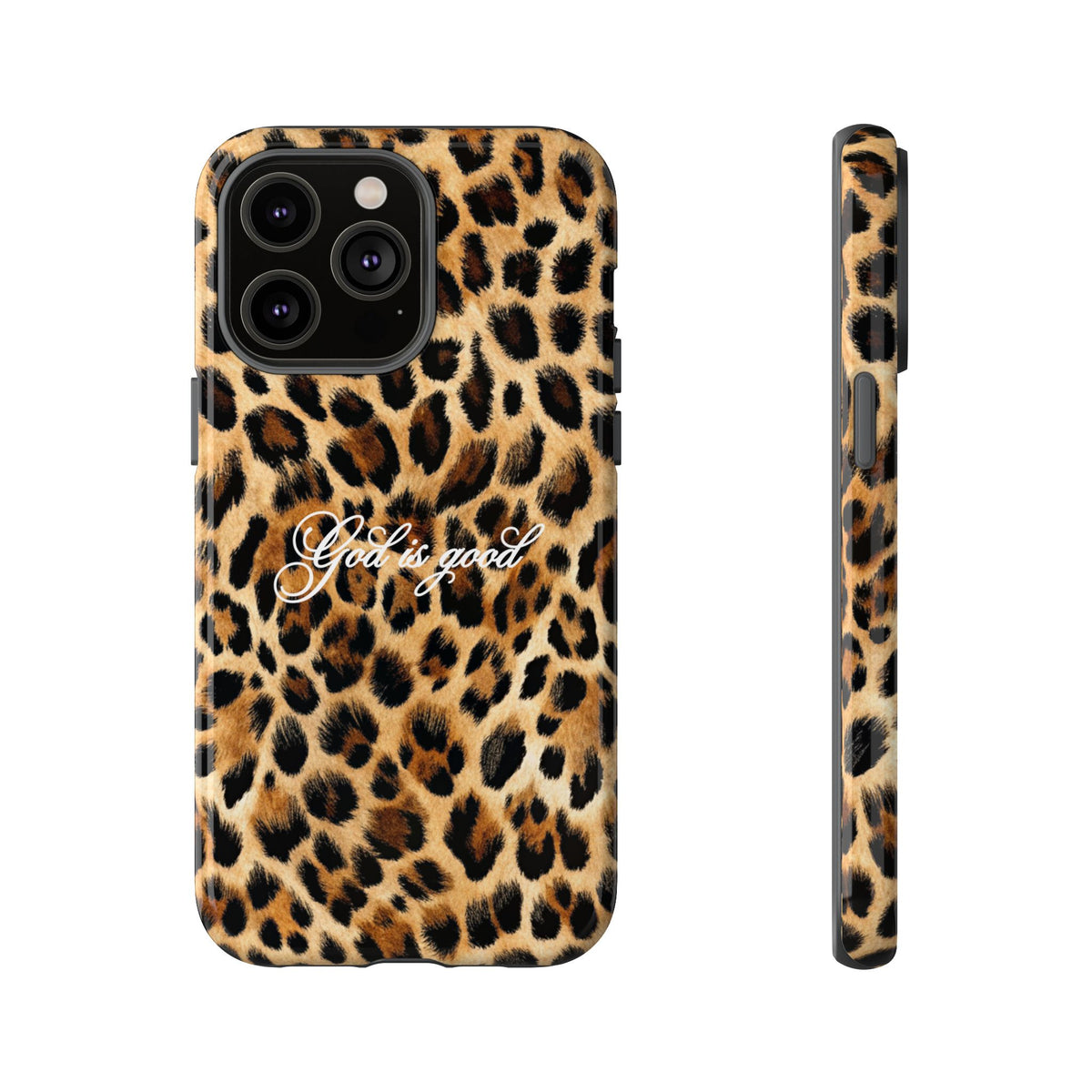 God is good Leopard Phone Case