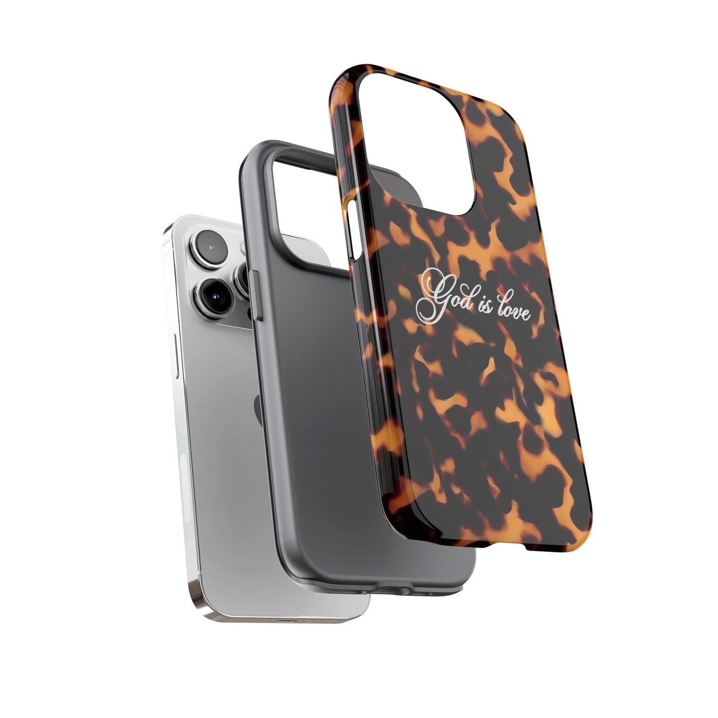 God is love Tortoise shell phone case