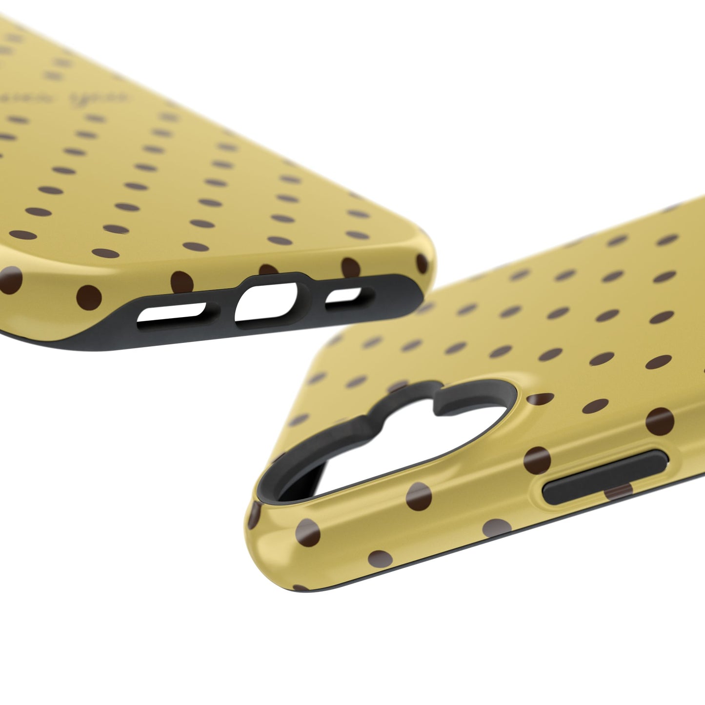 Jesus loves you Yellow and Brown Polka Dot MagSafe Phone Case