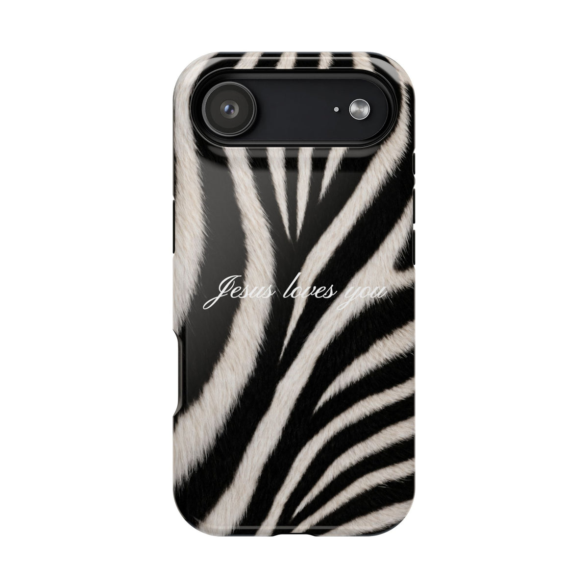 Jesus loves you Zebra MagSafe Phone Case