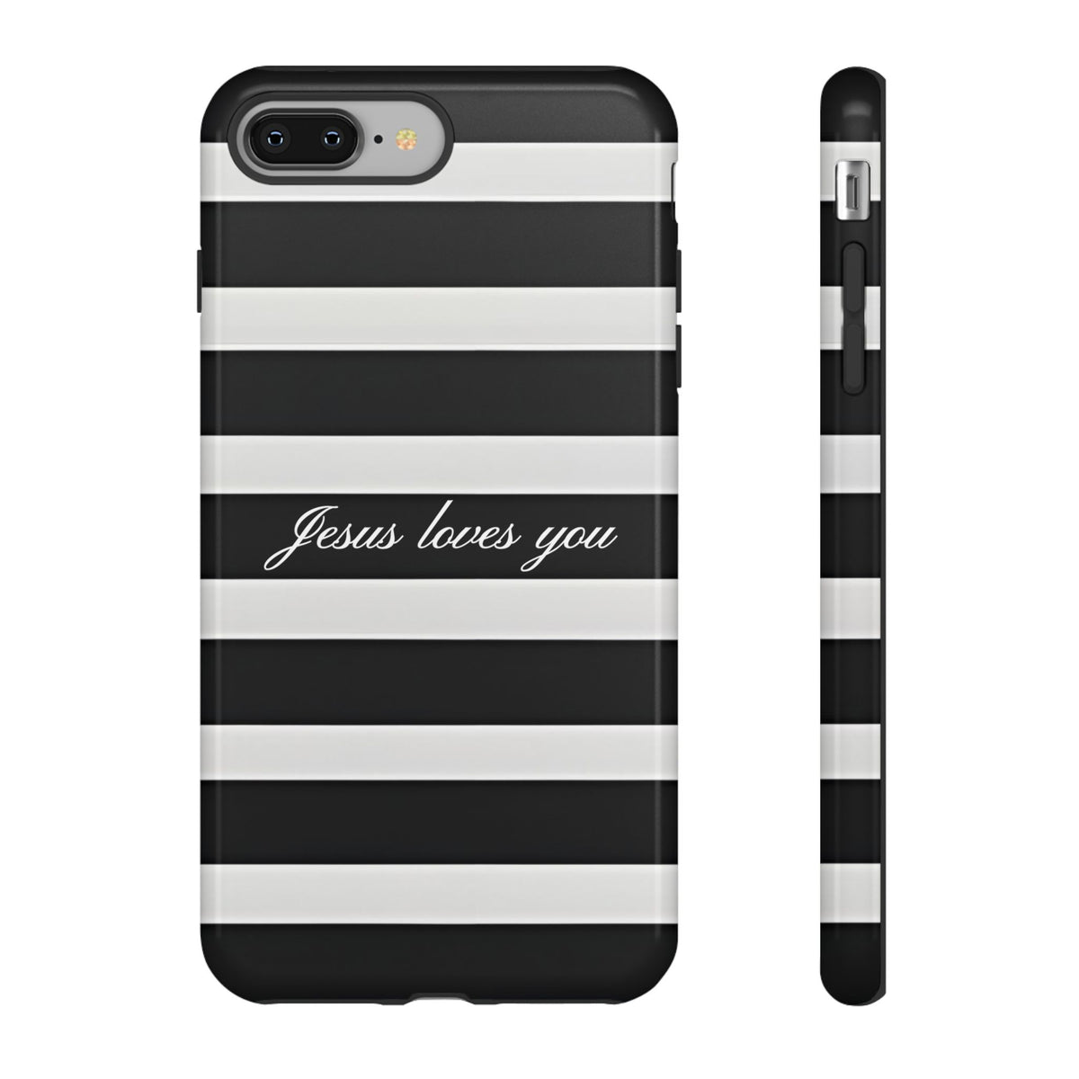 Jesus loves you Stripe Phone Case