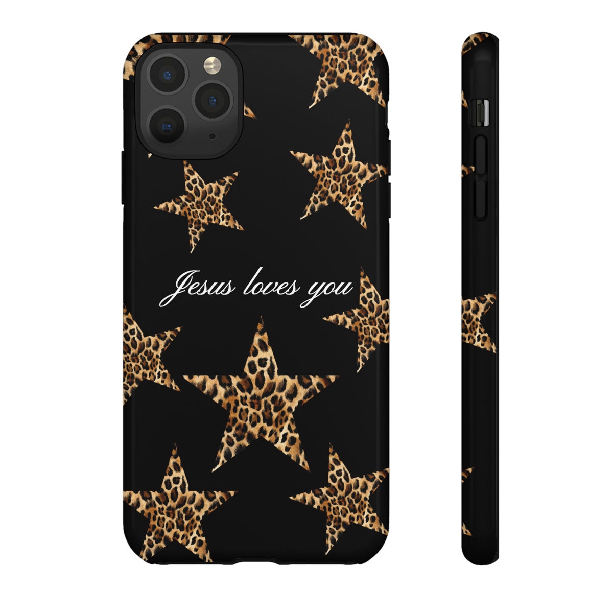 Jesus loves you Leopard Star phone case