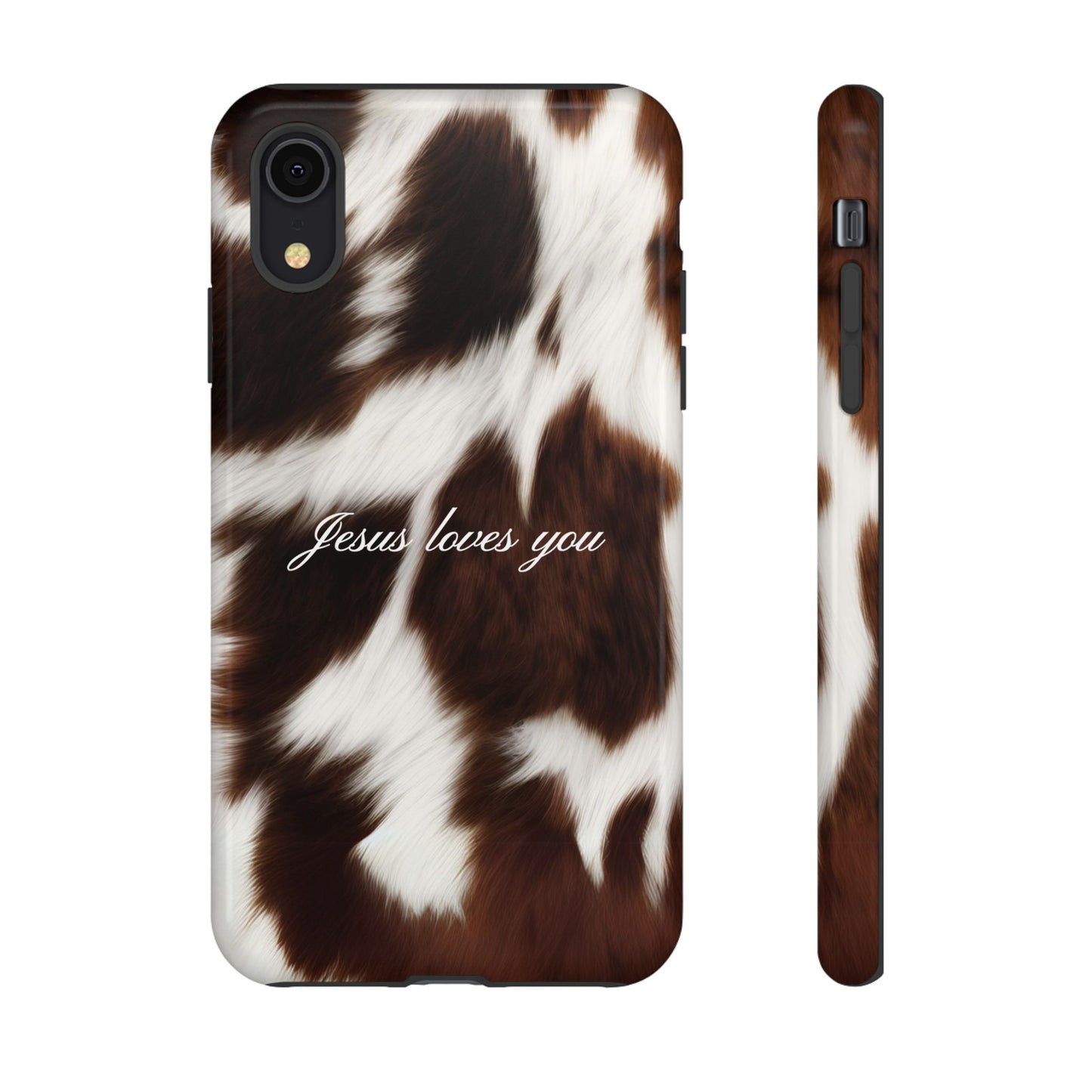 Jesus loves you Cow Phone Case