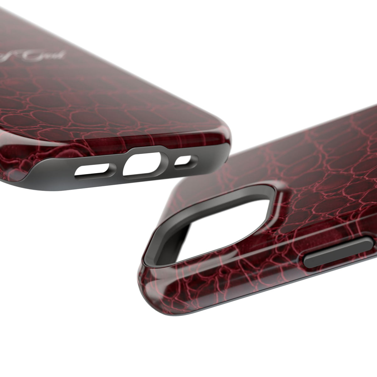Child of God Burgundy Croc MagSafe Phone Case