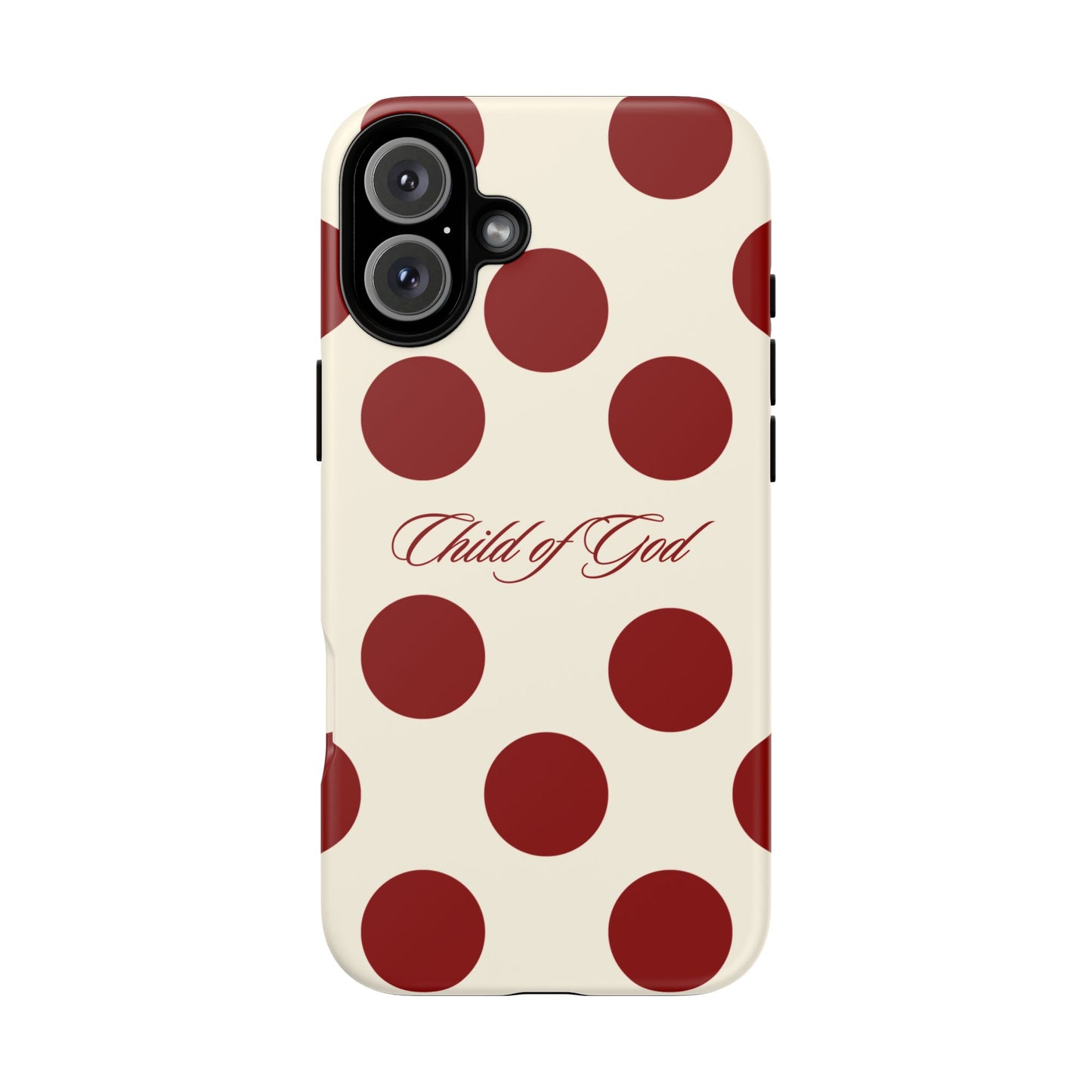 Child of God Red and Créame Phone Case