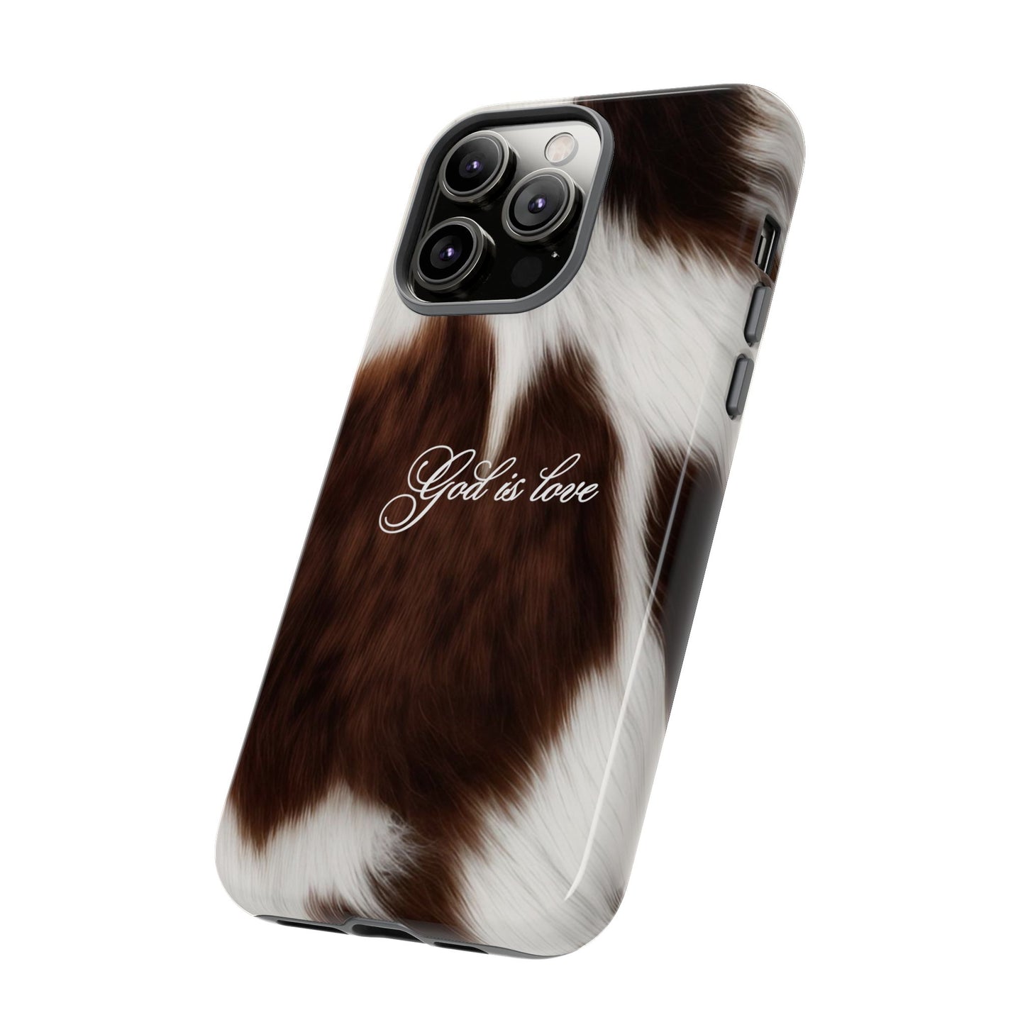 God is love Cow phone case