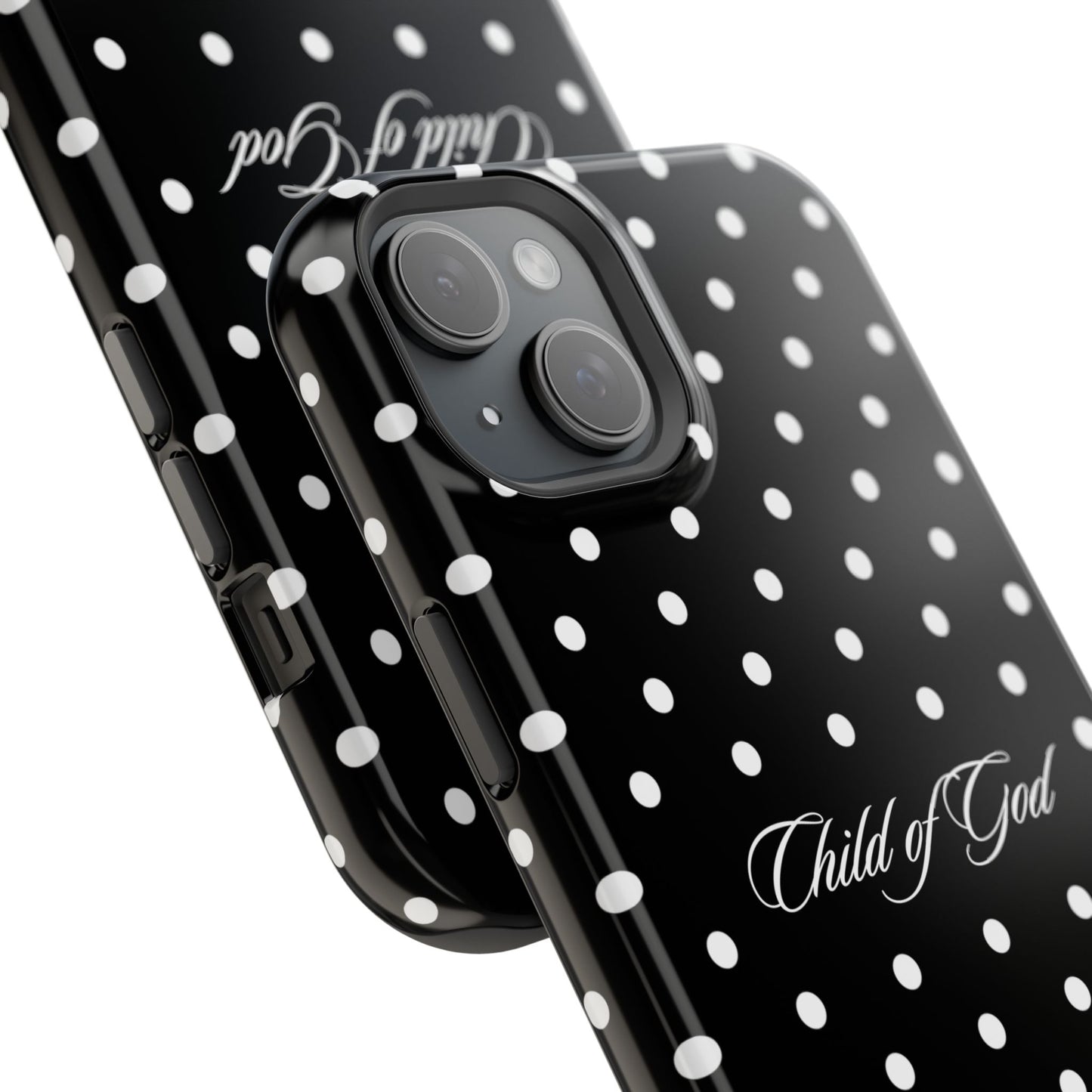 Child of God Black Polka Dot MagSafe Phone Case