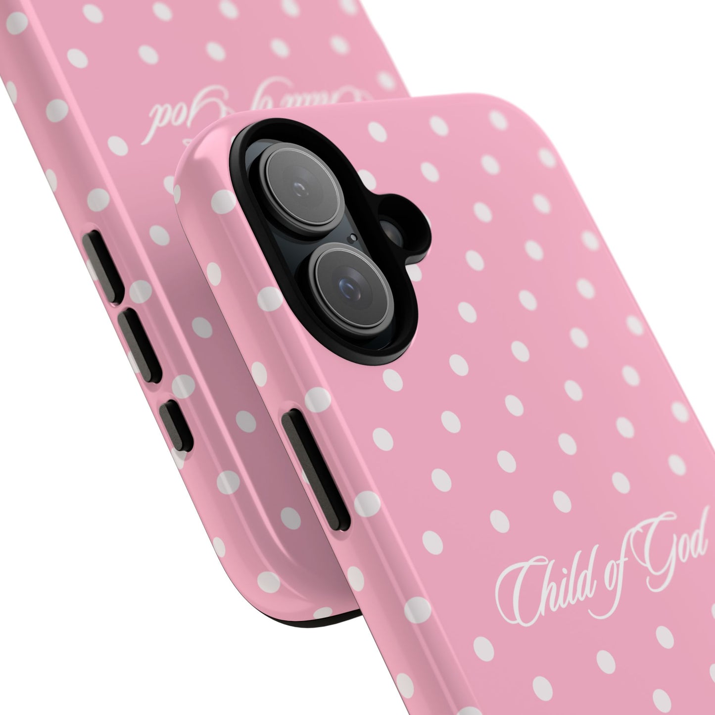 Child of God Pink Polka Dot Phone Case