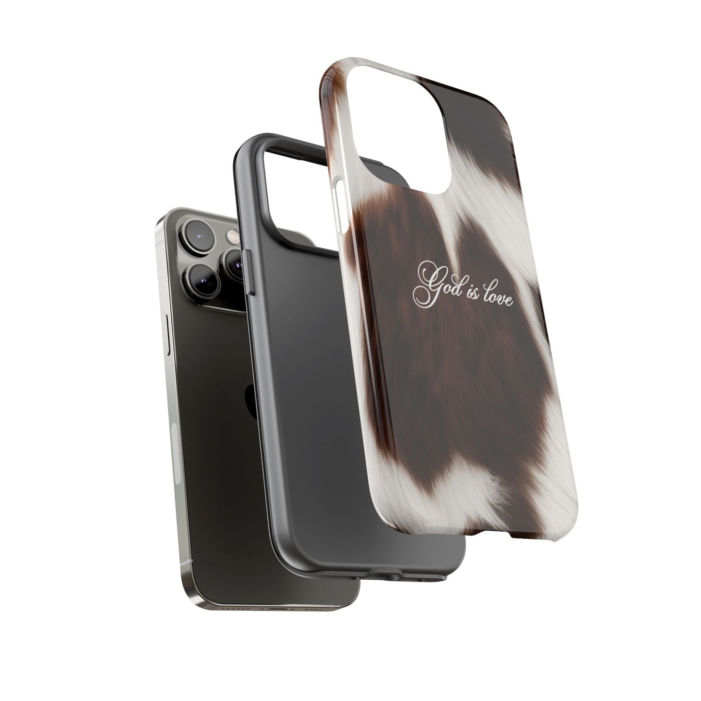 God is love Cow phone case