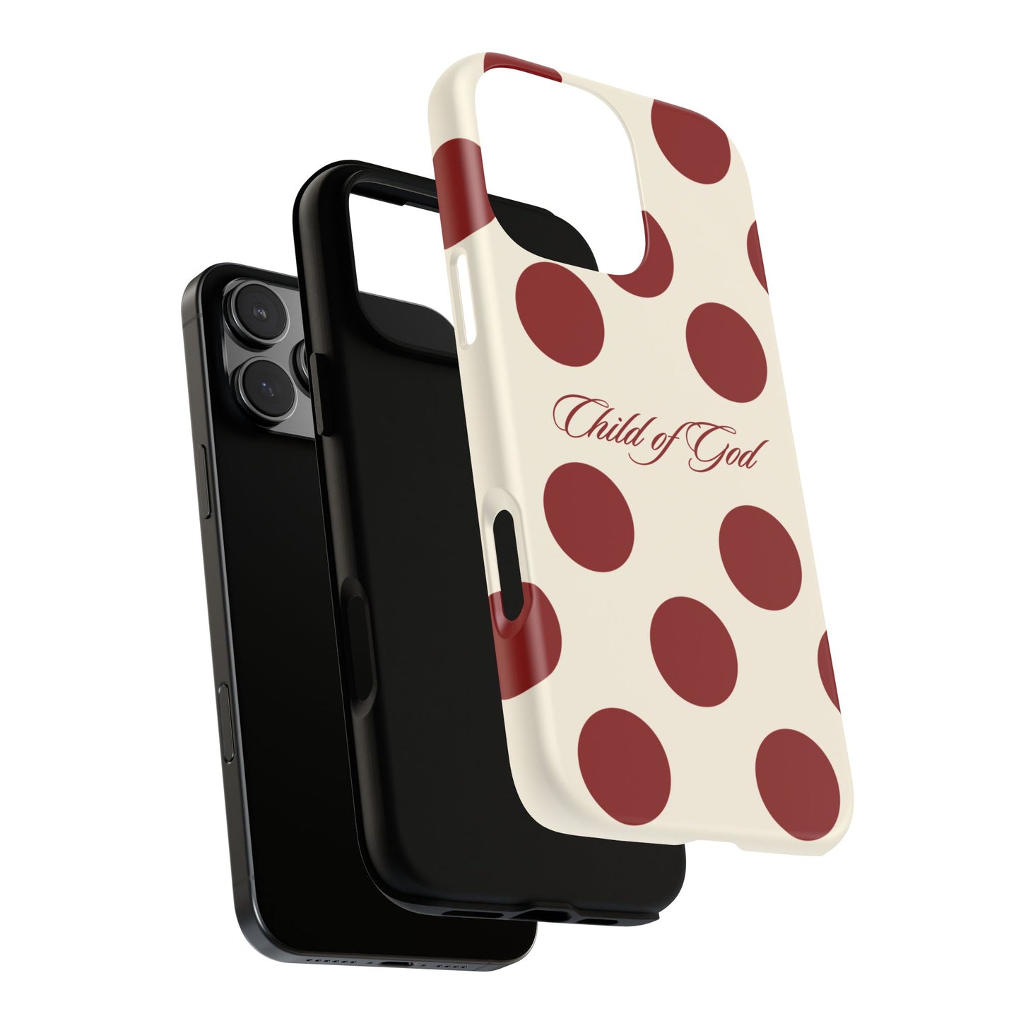 Child of God Red and Créame Phone Case